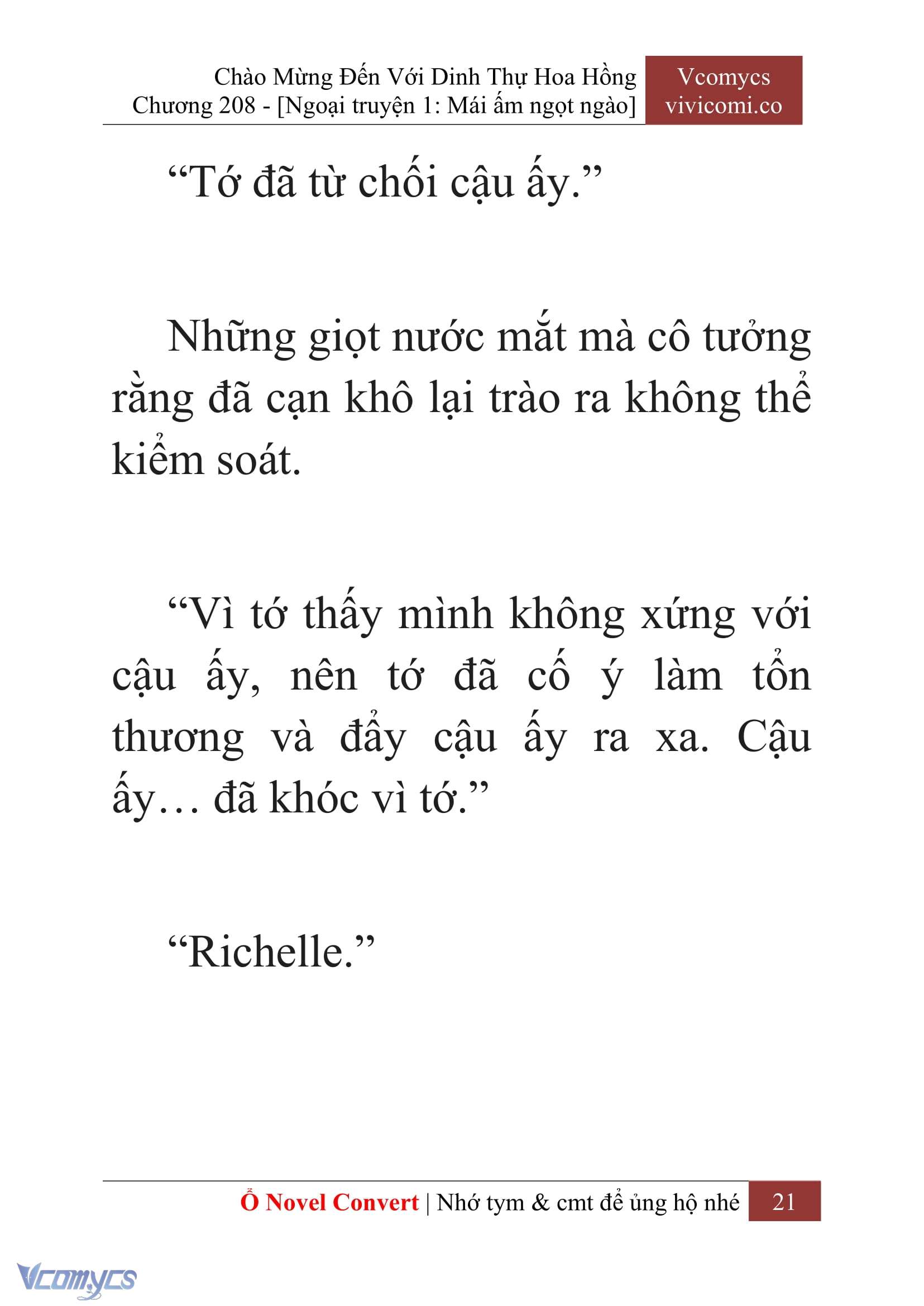 [Novel] Chào Mừng Đến Với Dinh Thự Hoa Hồng Chap 208 - Trang 2