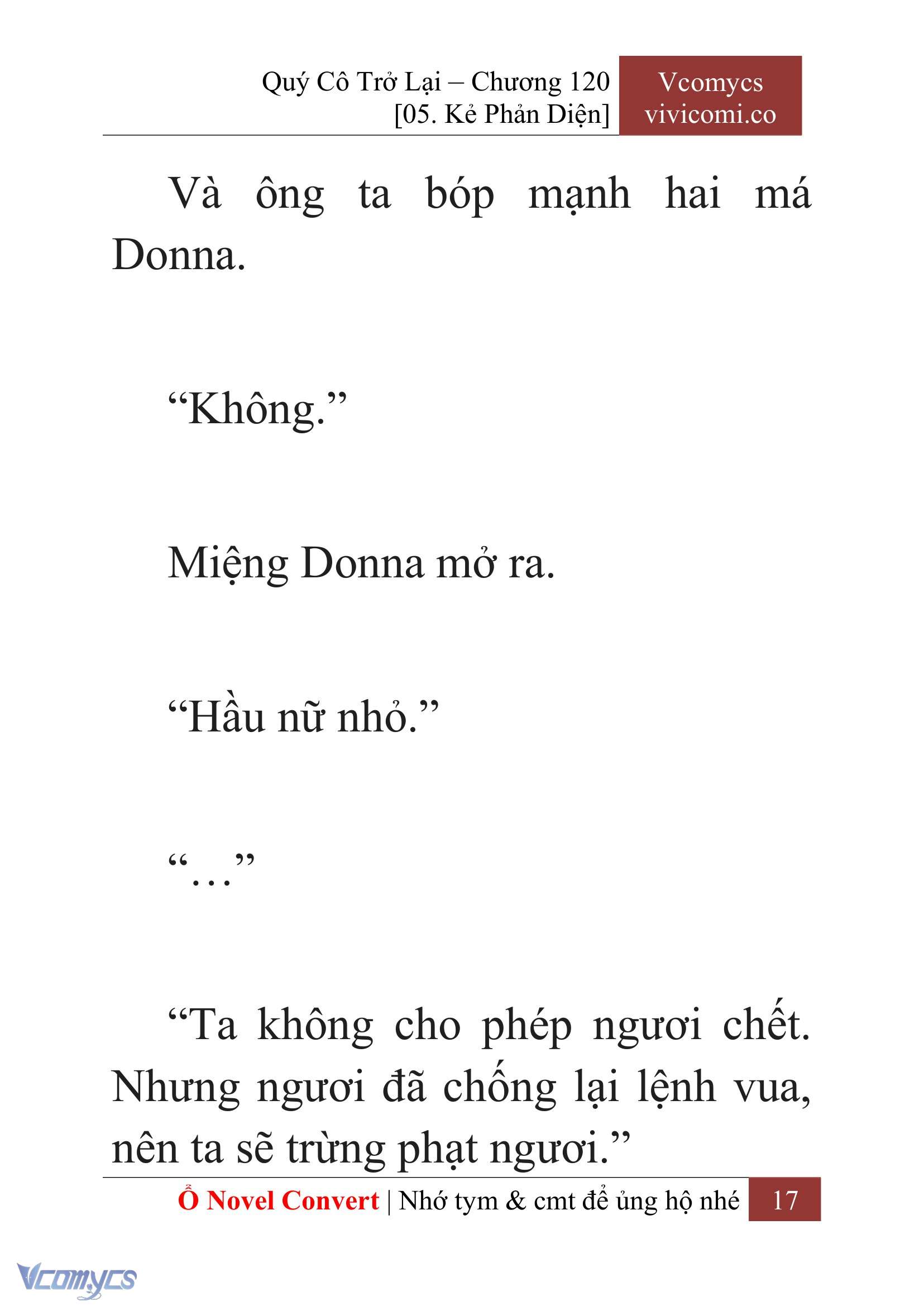 [Novel] Quý Cô Trở Lại Chap 120 - Trang 2