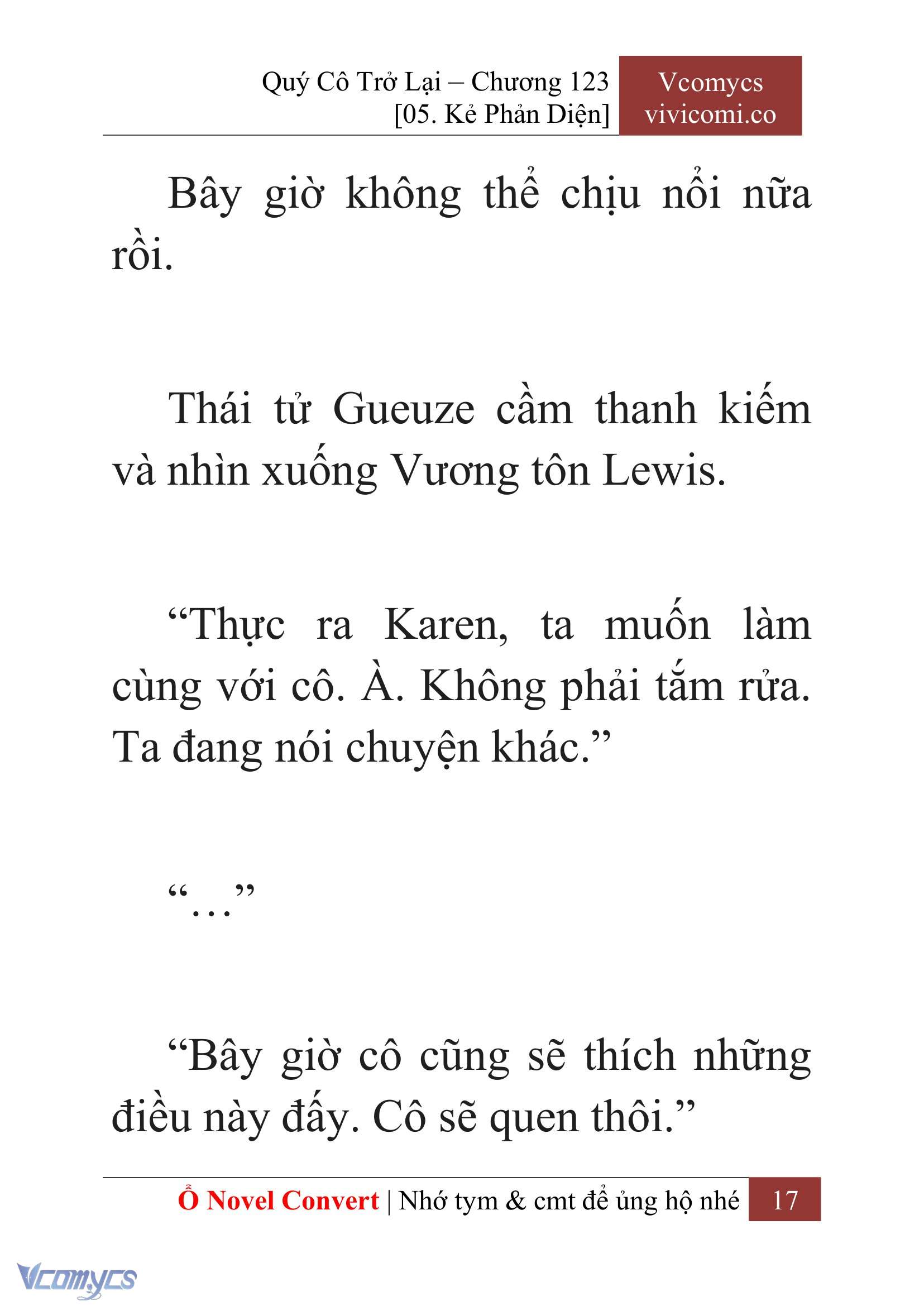[Novel] Quý Cô Trở Lại Chap 123 - Trang 2