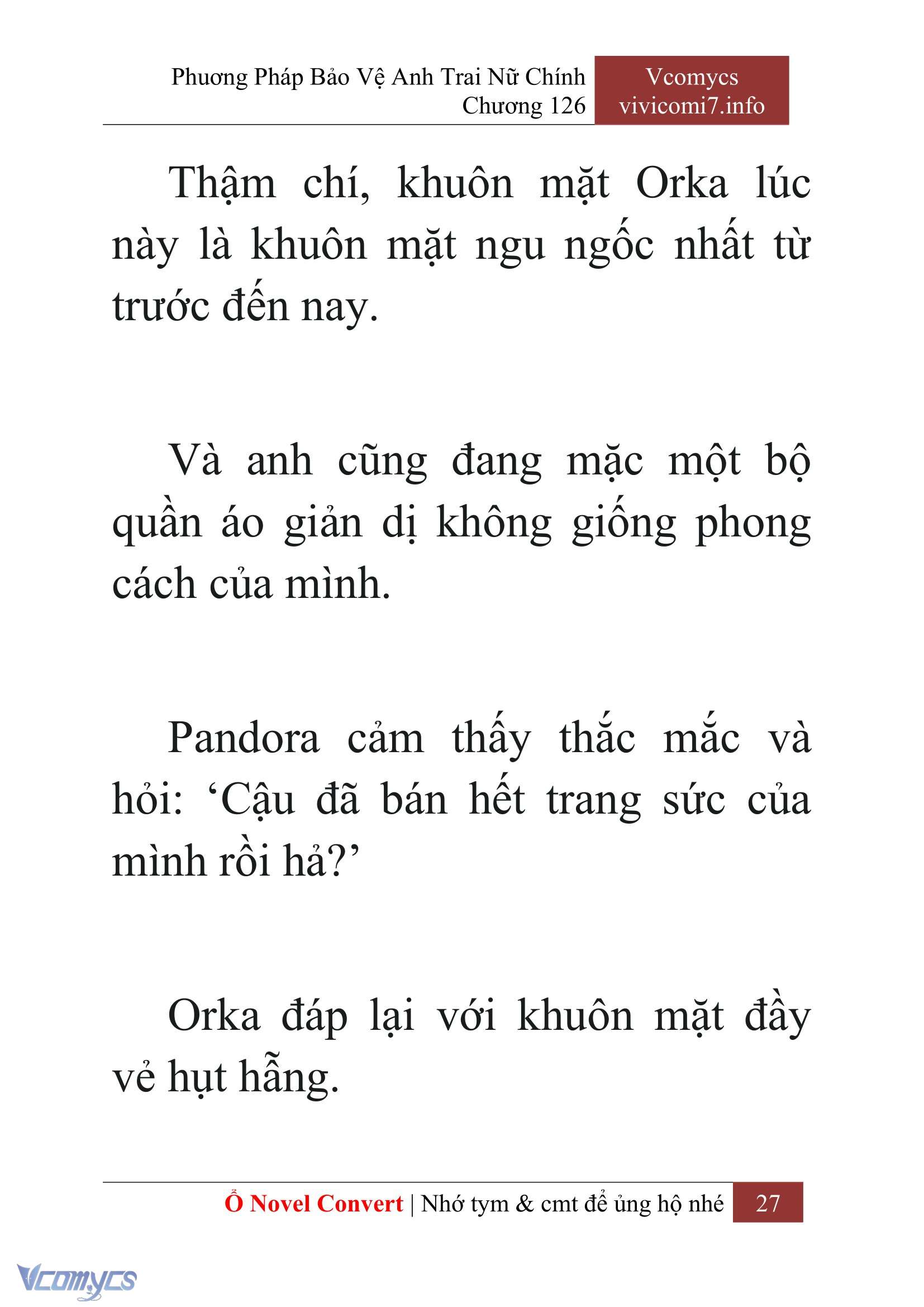 [Novel] Phương Pháp Bảo Vệ Anh Trai Nữ Chính Chap 126 - Trang 2