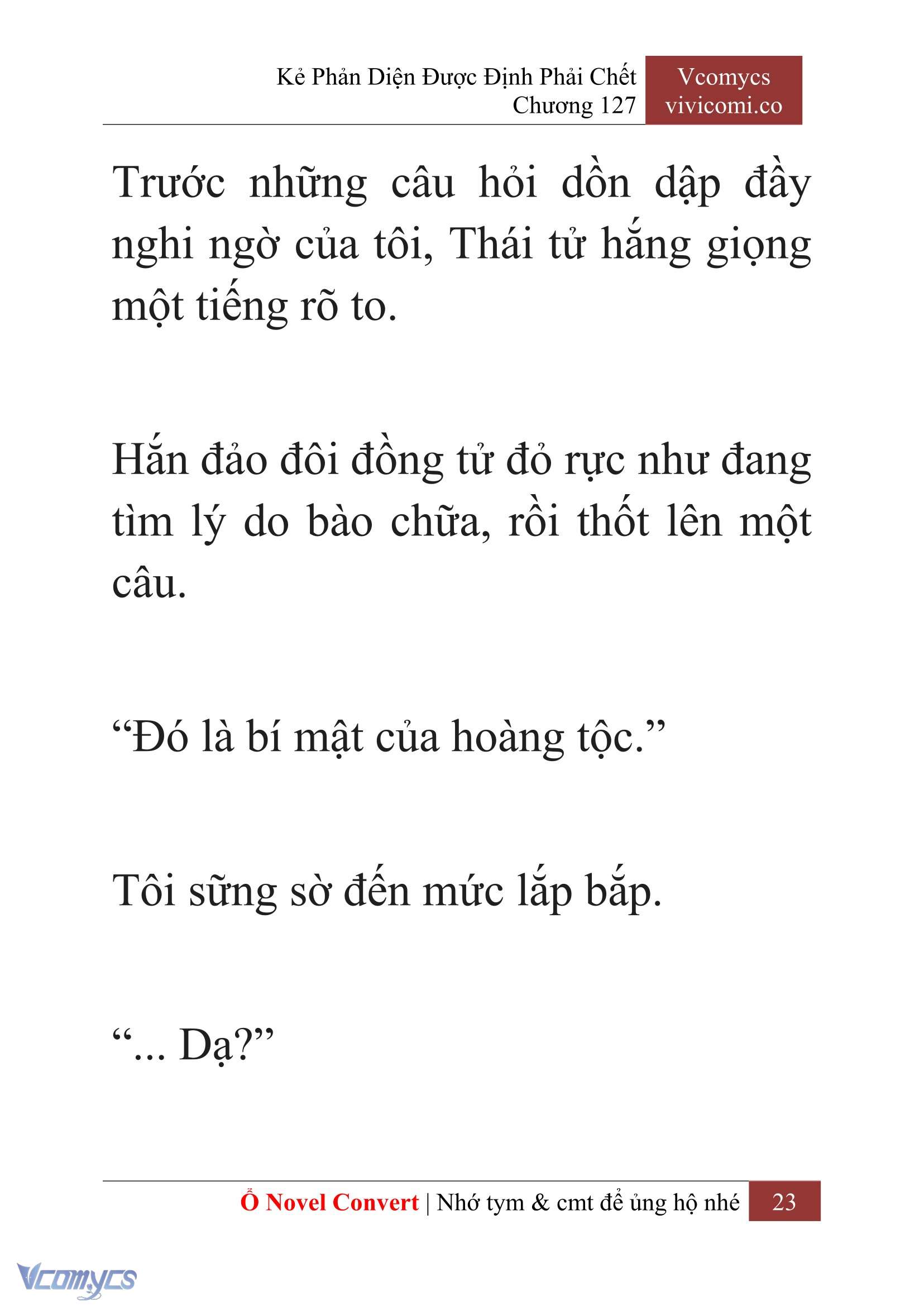 [Novel] Kẻ Phản Diện Được Định Phải Chết Chap 127 - Trang 2