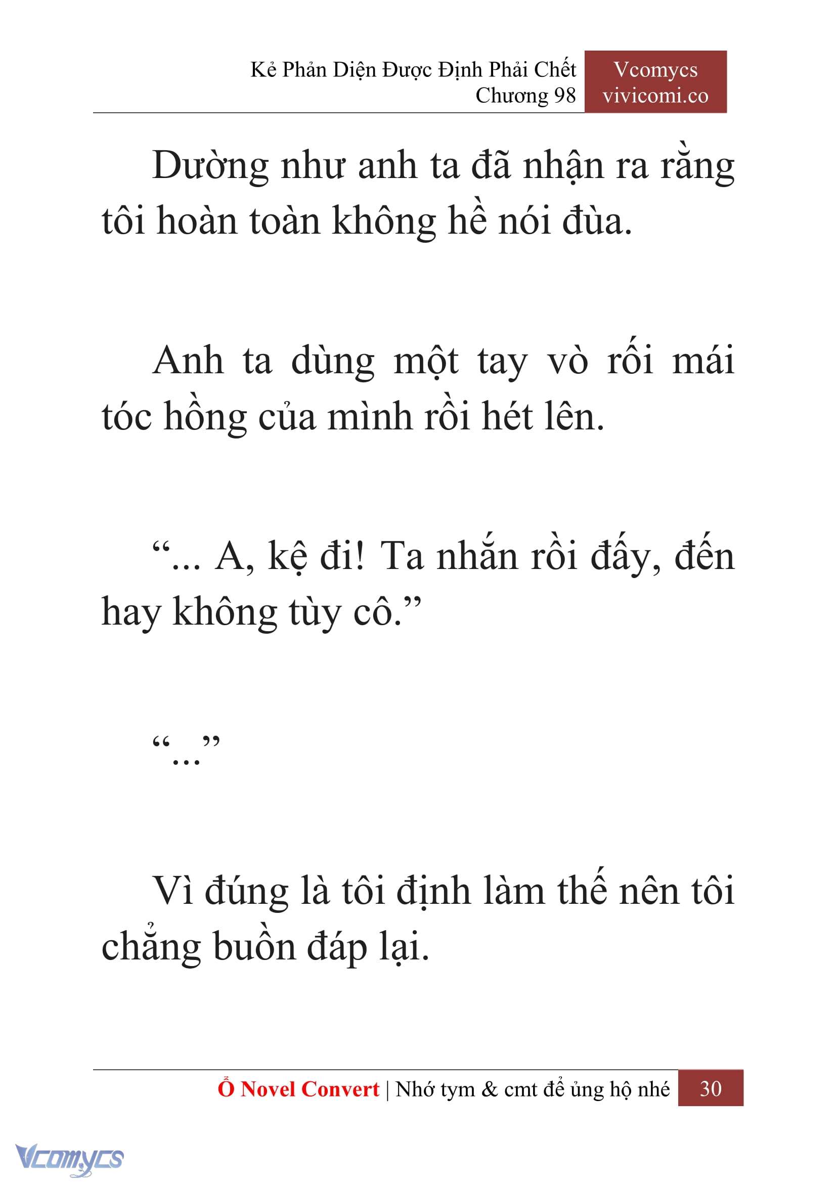 [Novel] Kẻ Phản Diện Được Định Phải Chết Chap 98 - Next Chap 99