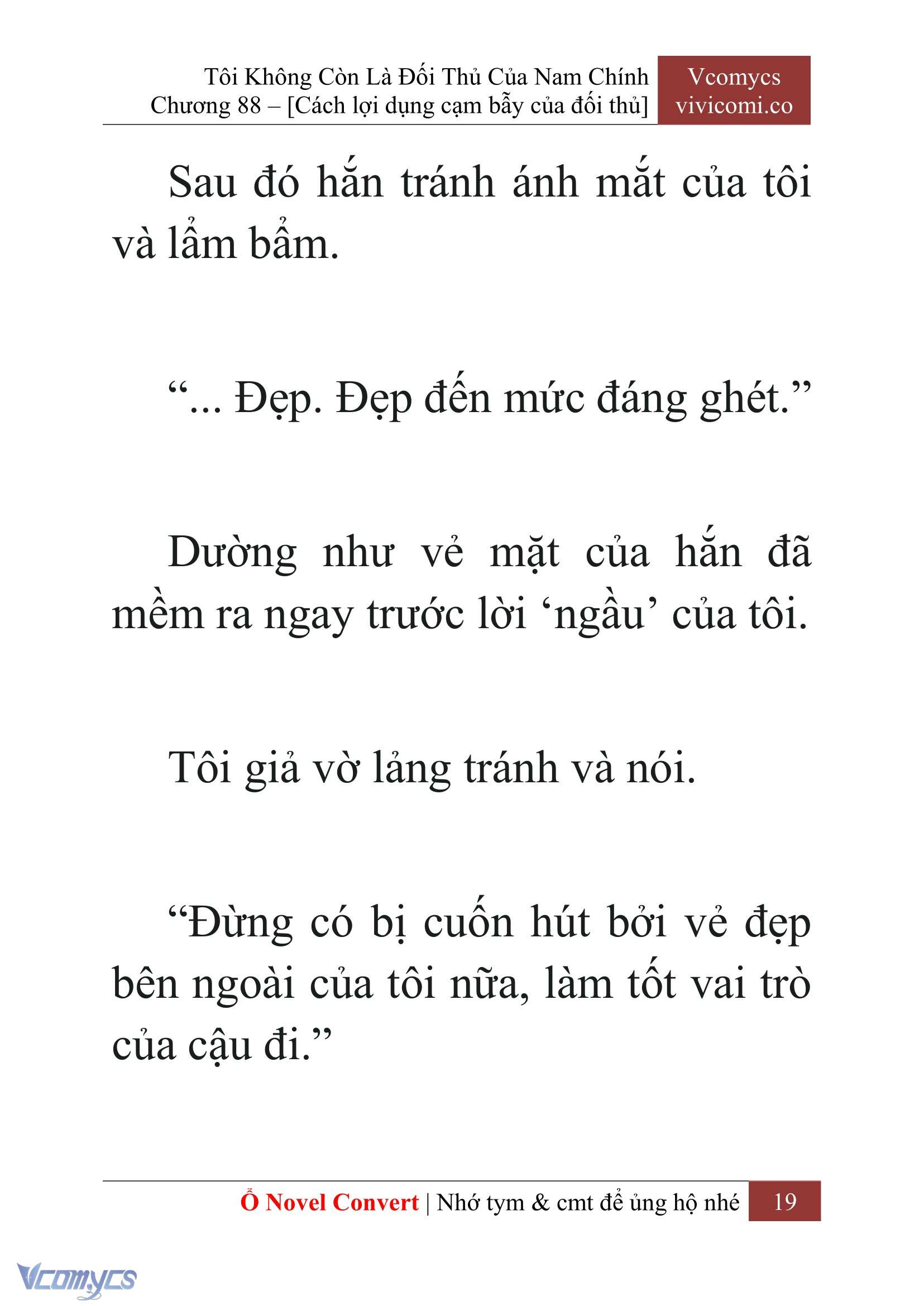 [Novel] Tôi Không Còn Là Đối Thủ Của Nam Chính Chap 88 - Trang 2
