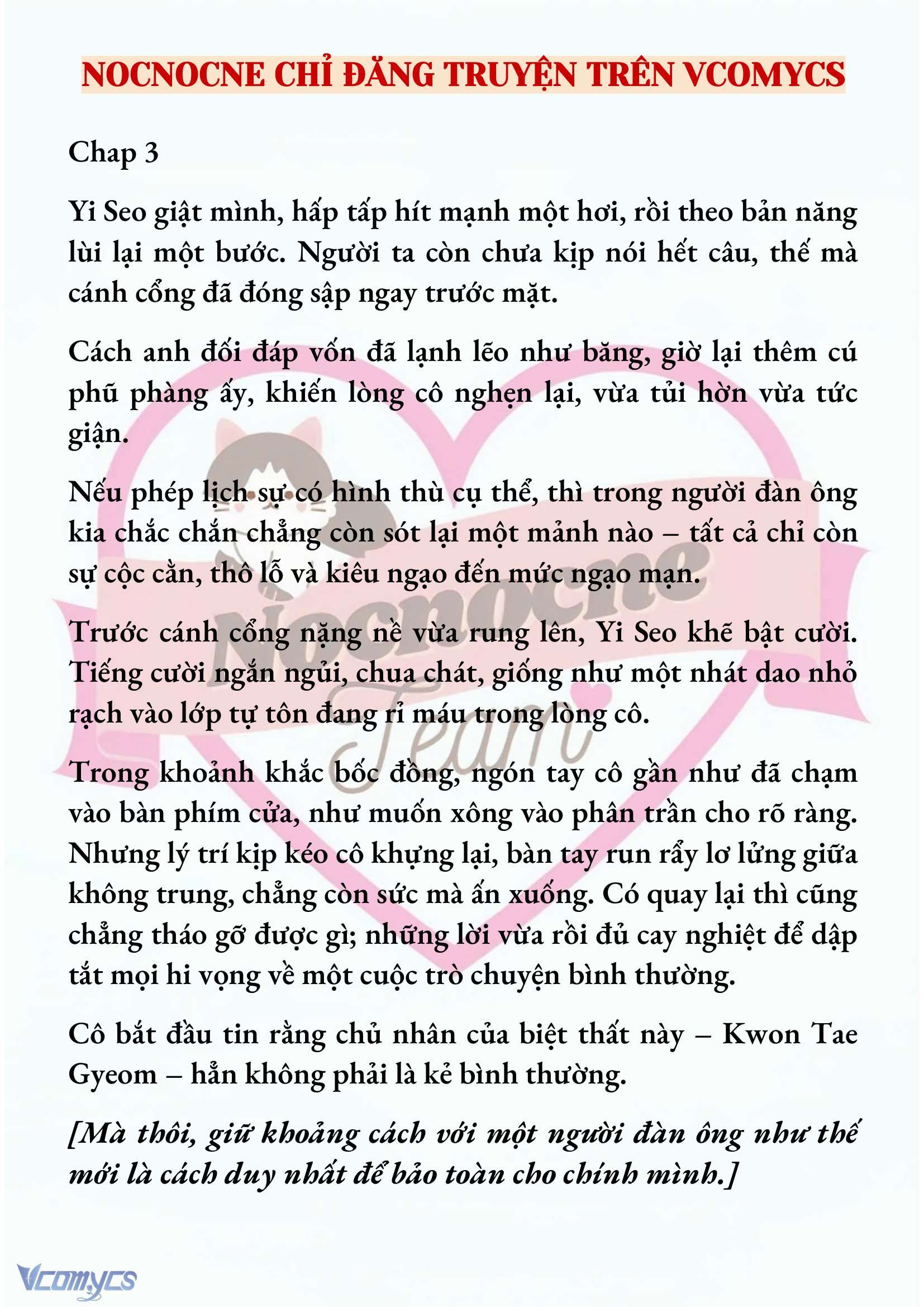 [NOVEL] NGỌN ĐÈN BIỆT VIỆN KHÔNG BAO GIỜ TẮT Chap 3 - Trang 2