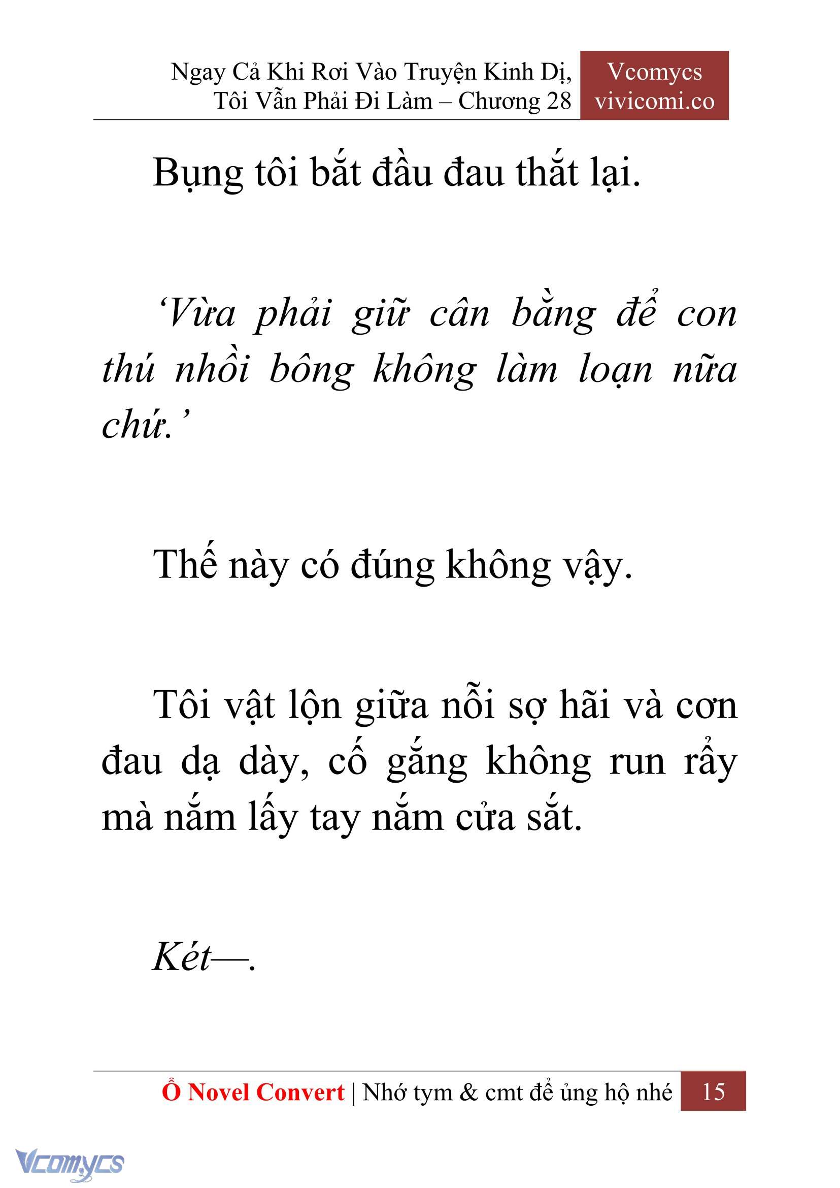 [Novel] Ngay Cả Khi Rơi Vào Truyện Kinh Dị, Tôi Vẫn Phải Đi Làm Chap 28 - Trang 2