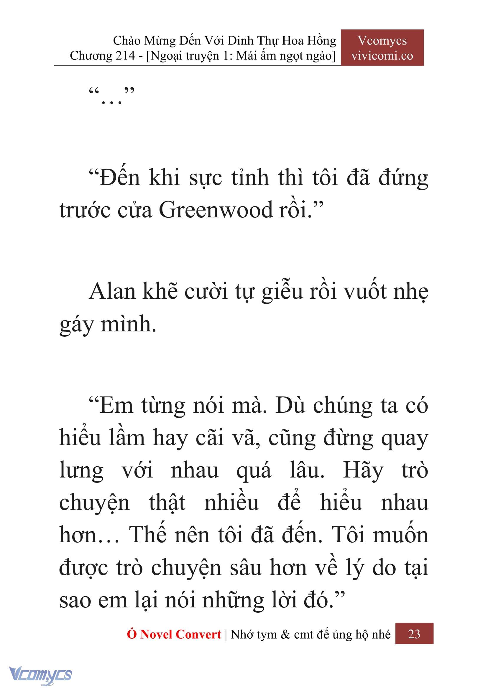 [Novel] Chào Mừng Đến Với Dinh Thự Hoa Hồng Chap 214 - Trang 2