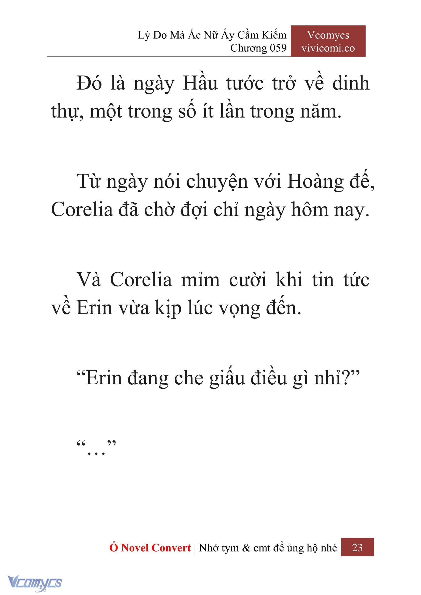 [Novel] Lý Do Mà Ác Nữ Ấy Cầm Kiếm Chap 59 - Trang 2