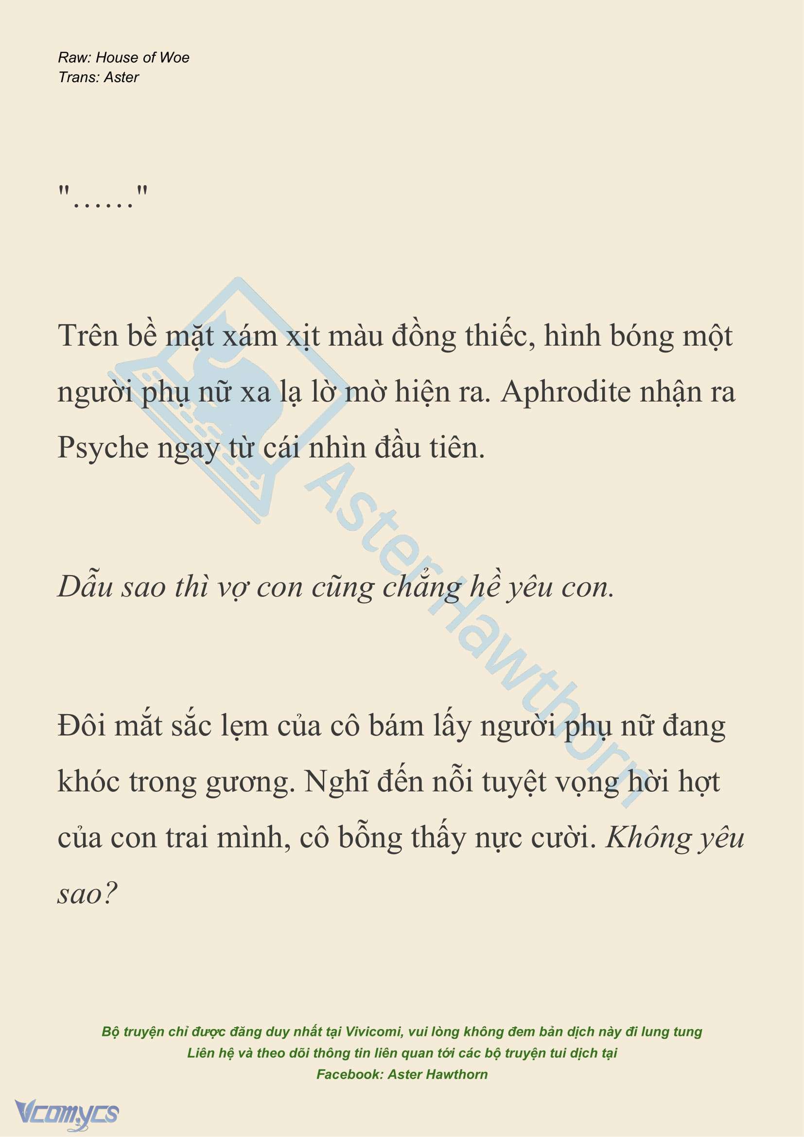 [NOVEL] Dành Cho Các Nữ Thần: Dành cho Psyche Chap 38 - Trang 2