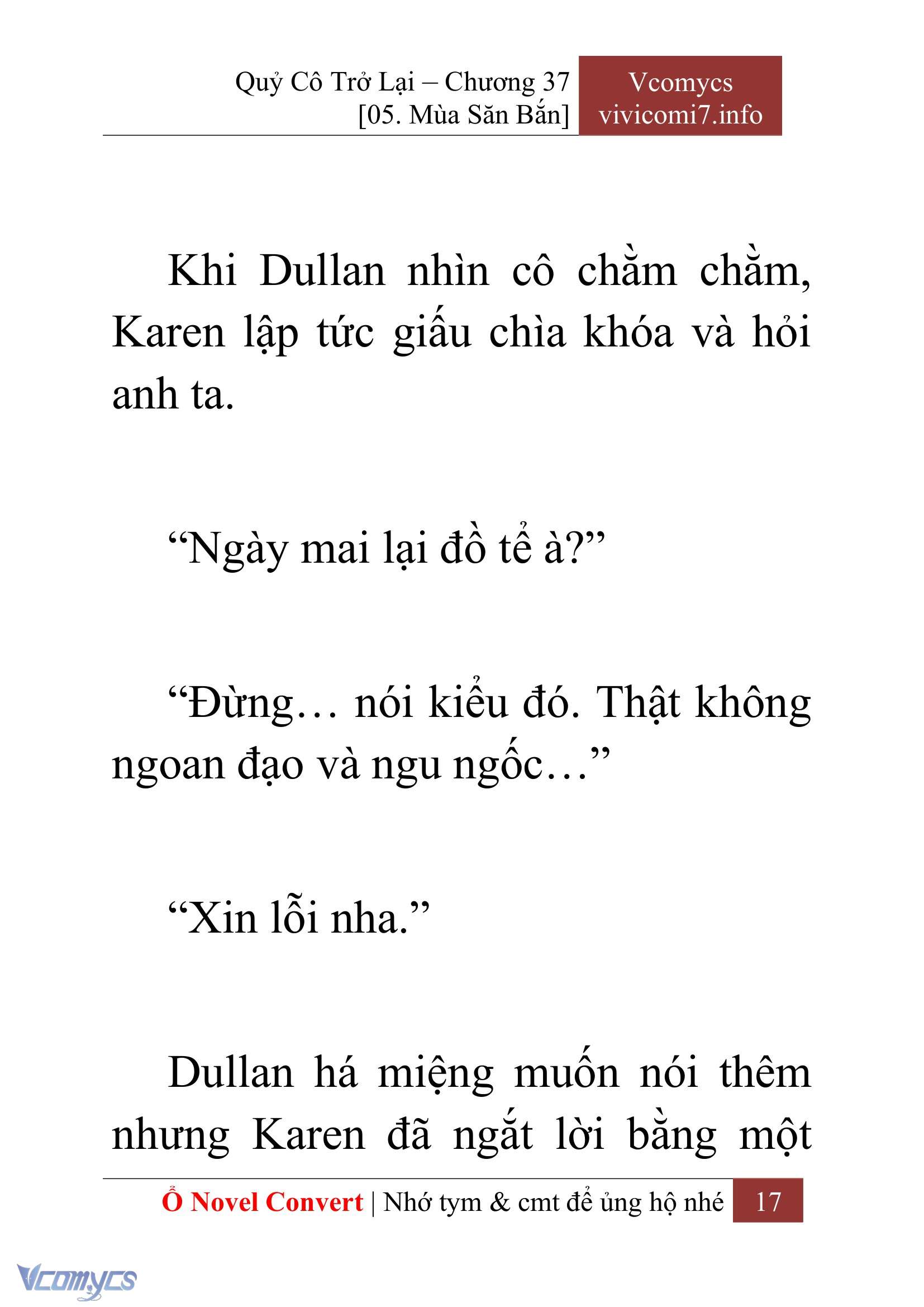 [Novel] Quý Cô Trở Lại Chap 37 - Trang 2