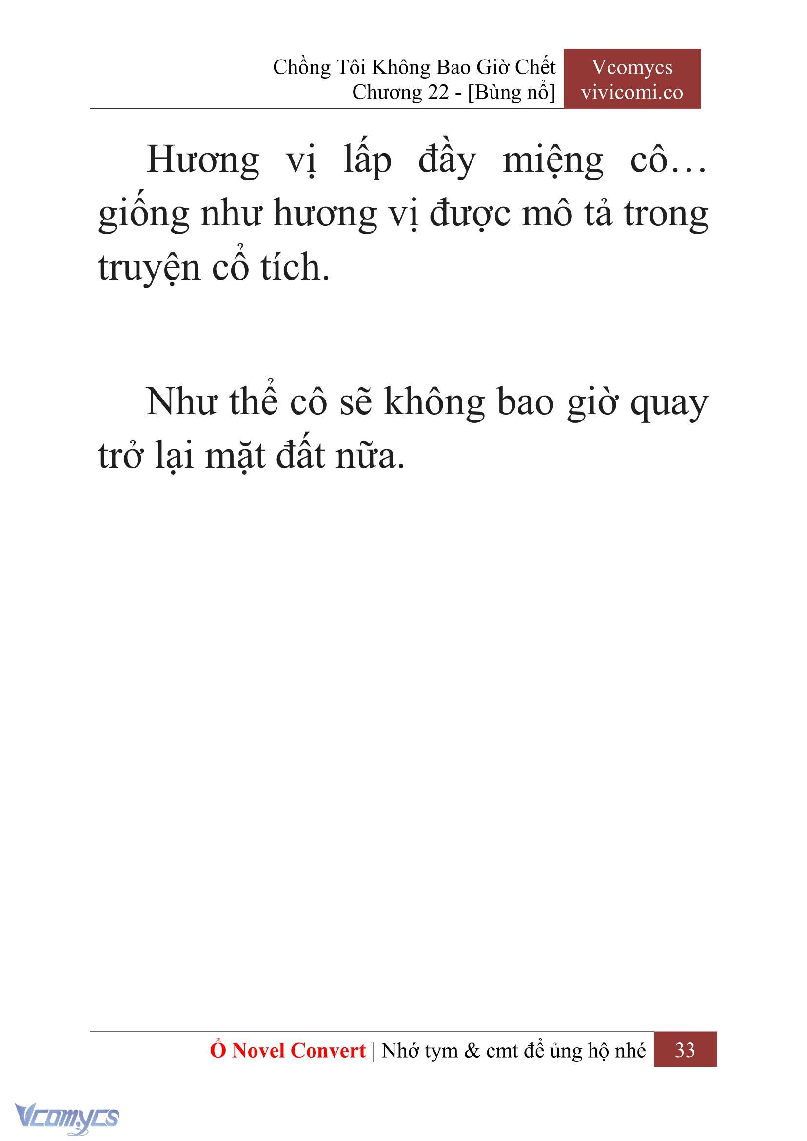 [Novel] Chồng Tôi Không Bao Giờ Chết Chap 22 - Trang 2