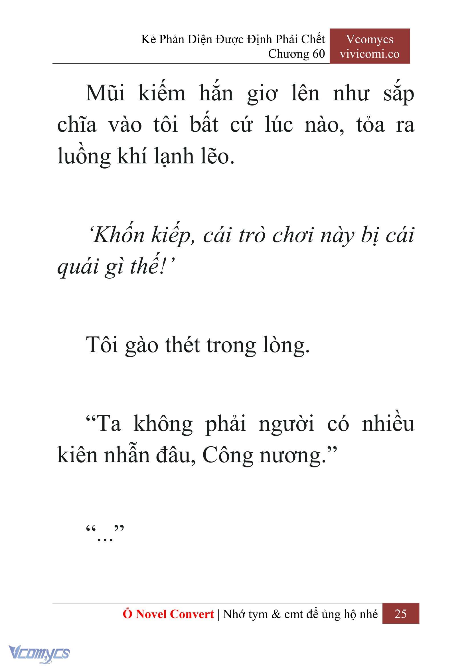 [Novel] Kẻ Phản Diện Được Định Phải Chết Chap 60 - Next Chap 61
