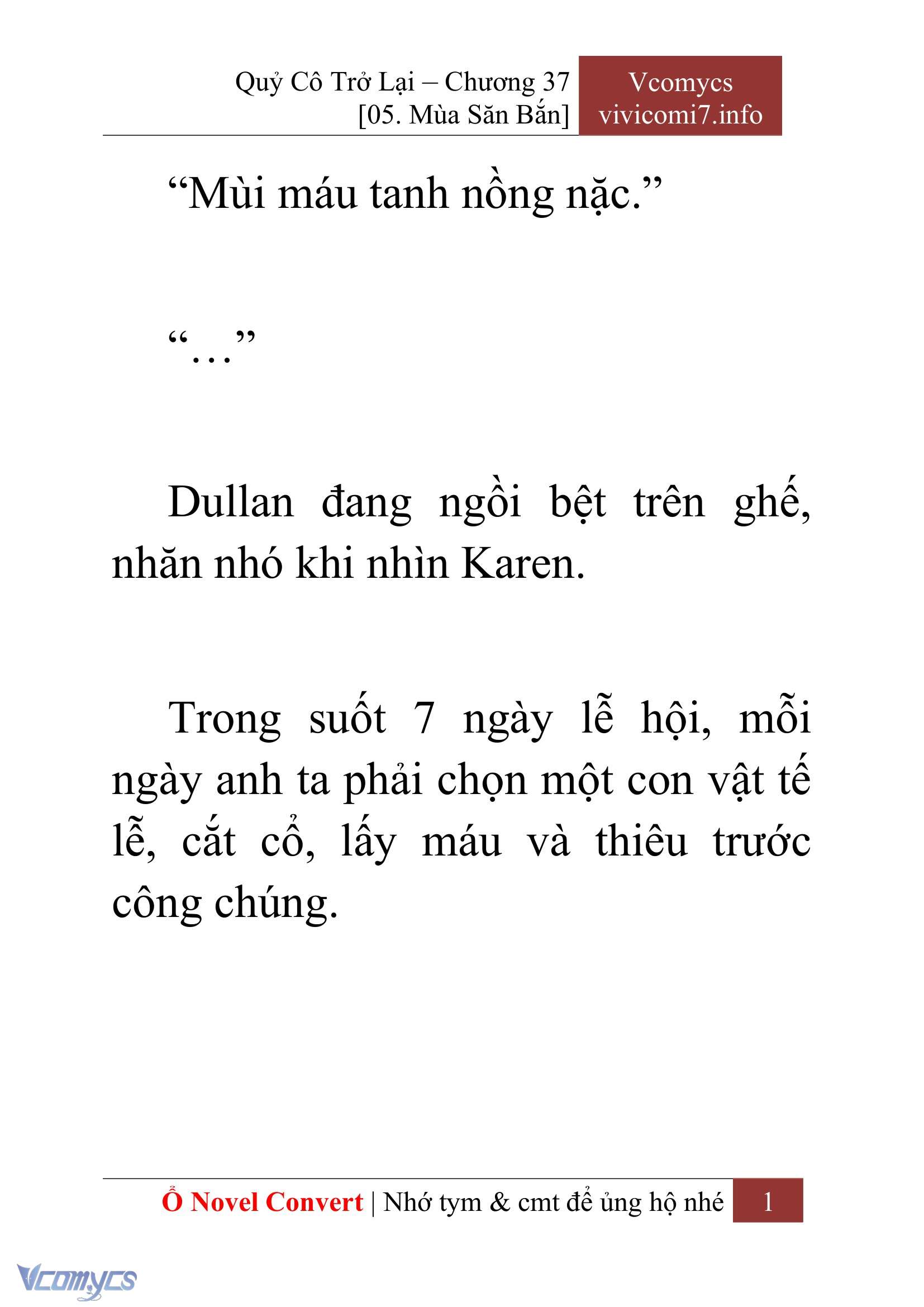 [Novel] Quý Cô Trở Lại Chap 37 - Trang 2