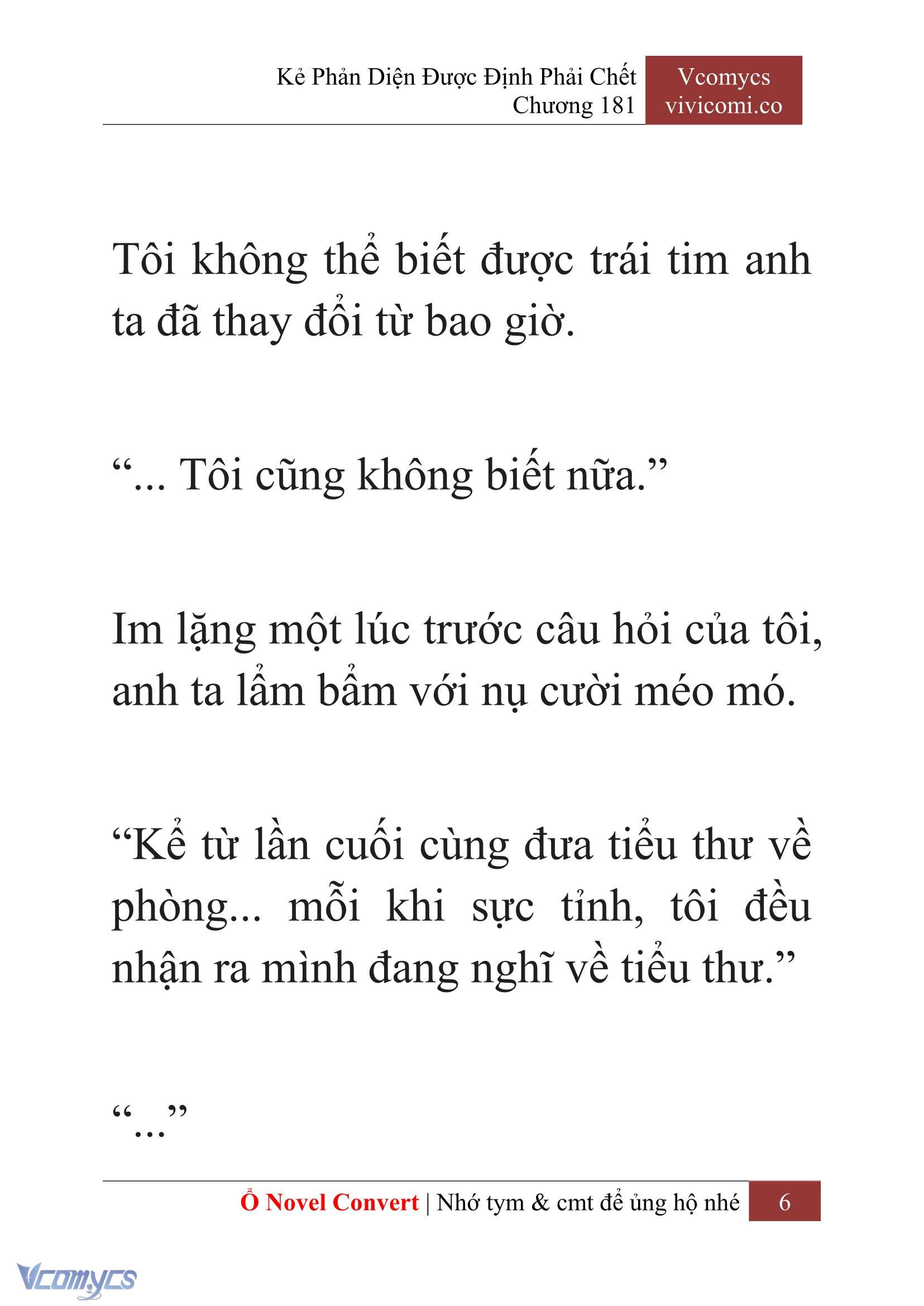 [Novel] Kẻ Phản Diện Được Định Phải Chết Chap 181 - Trang 2