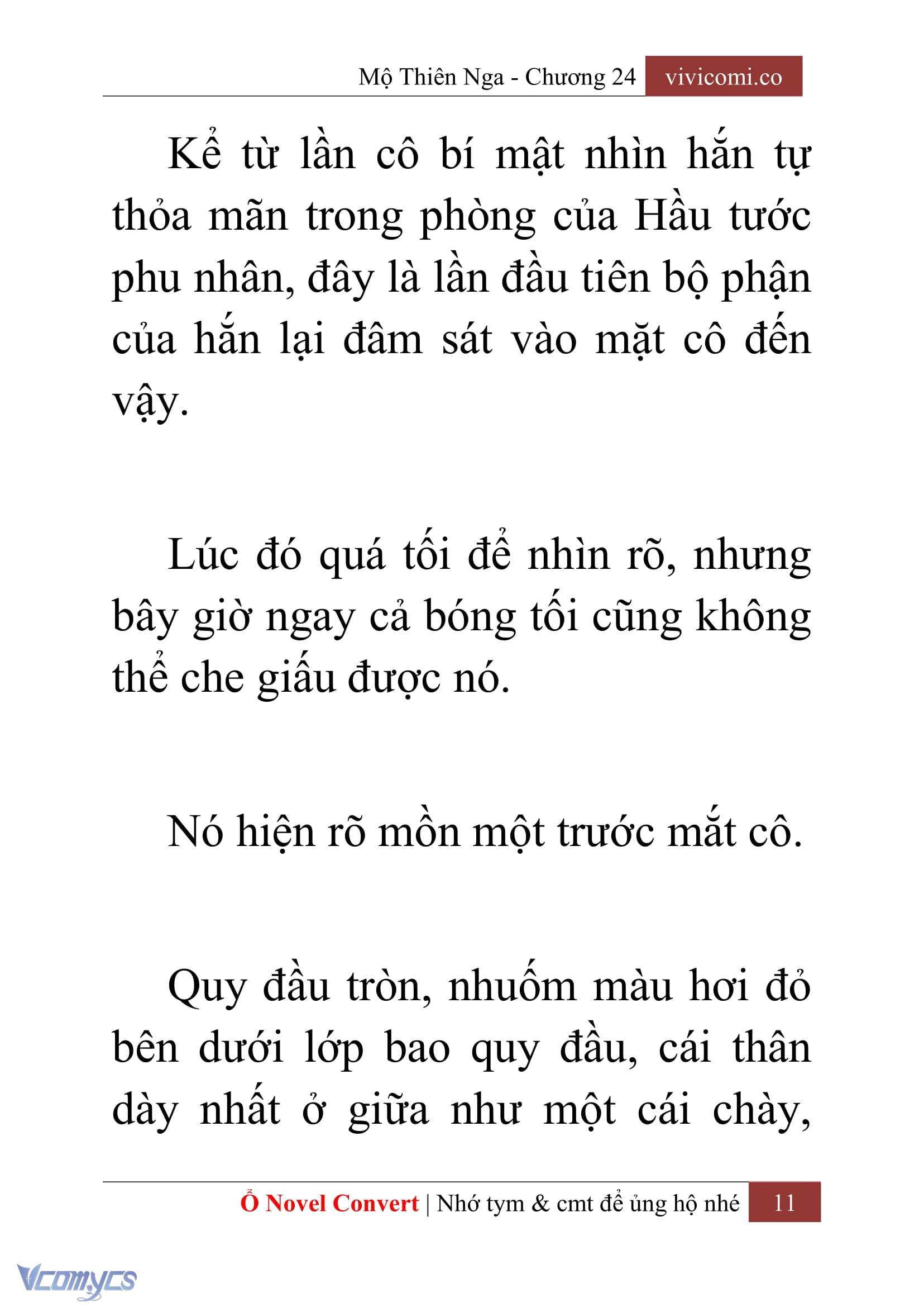 [Novel] Mộ Thiên Nga Chap 24 - Next Chap 25