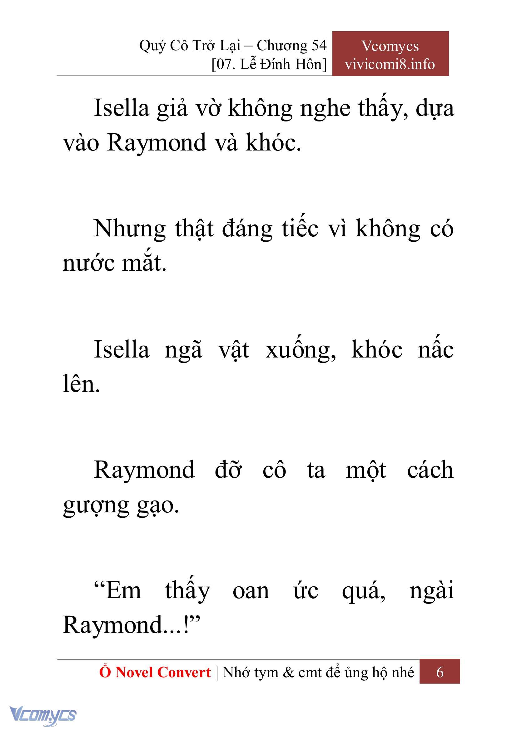 [Novel] Quý Cô Trở Lại Chap 54 - Trang 2
