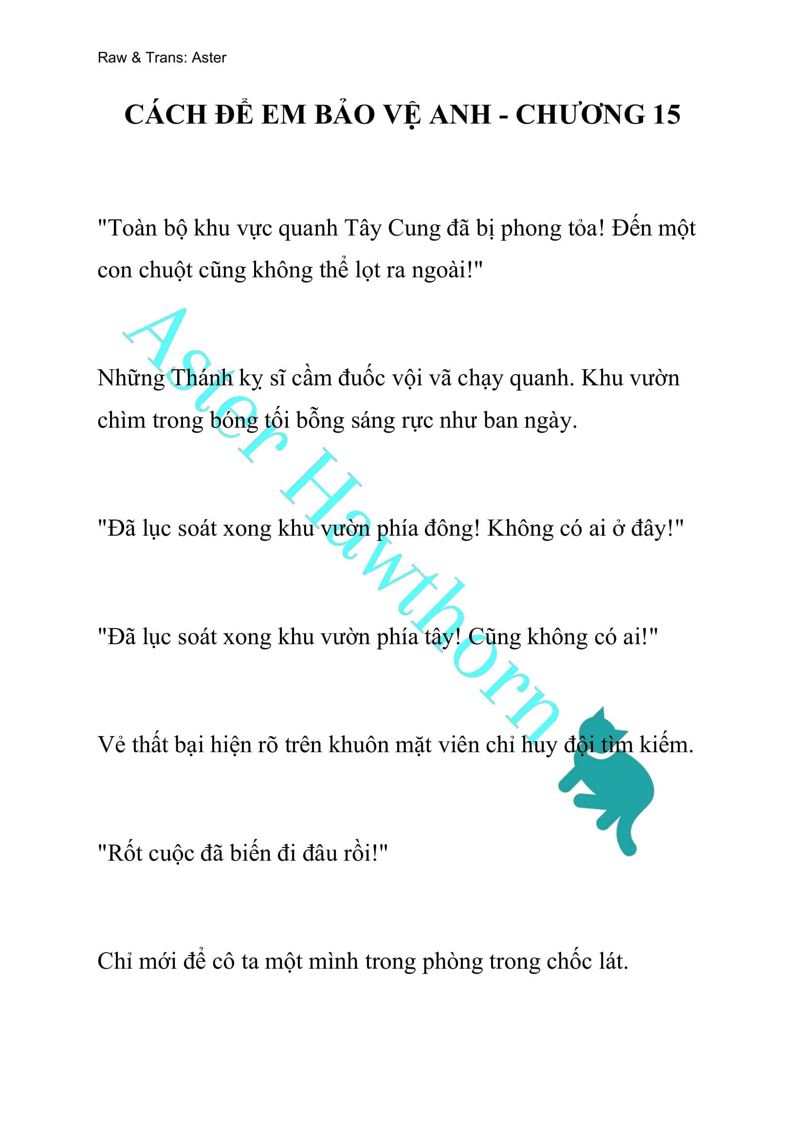 [NOVEL] Cách Để Em Bảo Vệ Anh Chap 15 - Next Chap 16