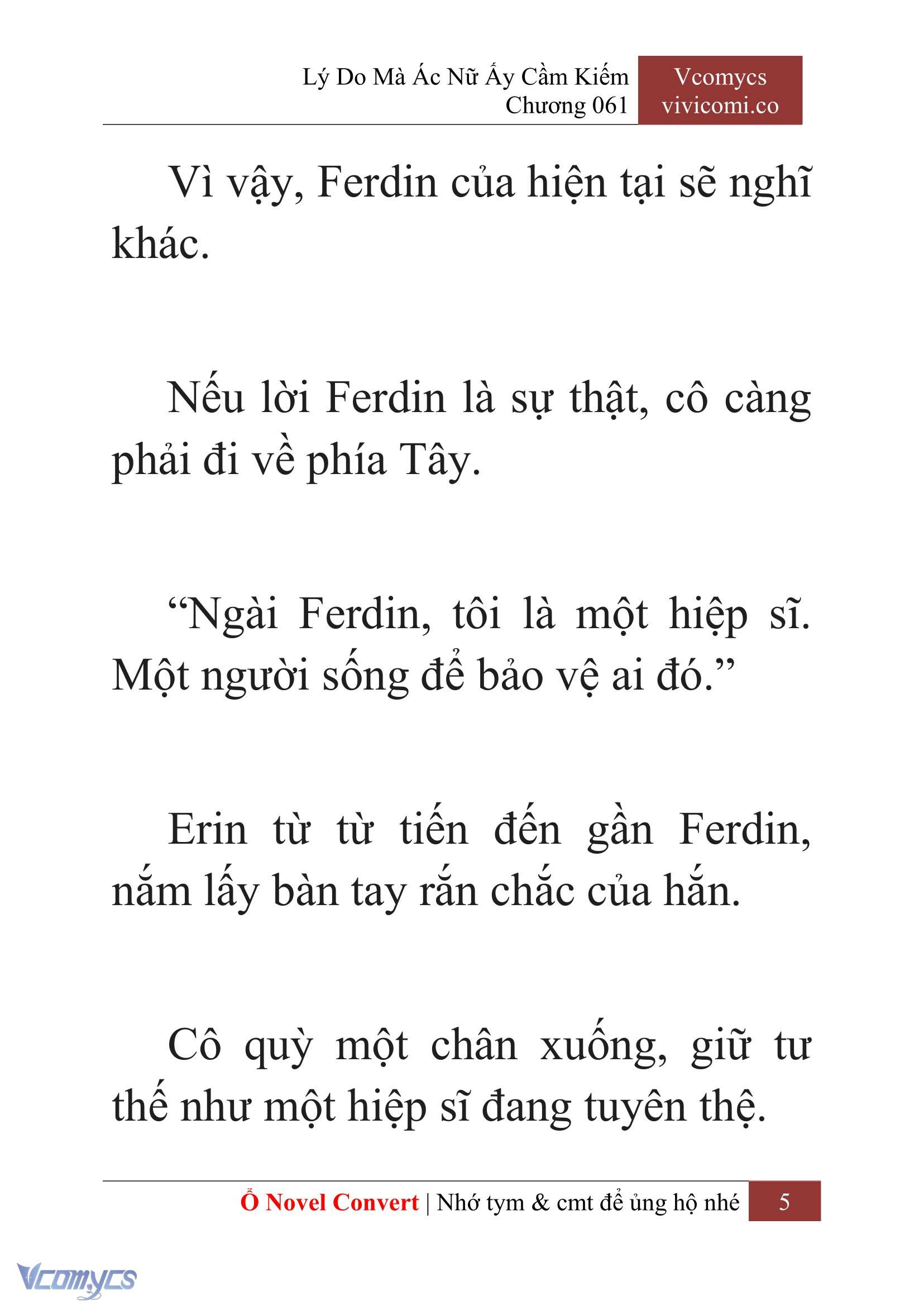 [Novel] Lý Do Mà Ác Nữ Ấy Cầm Kiếm Chap 61 - Next Chap 62