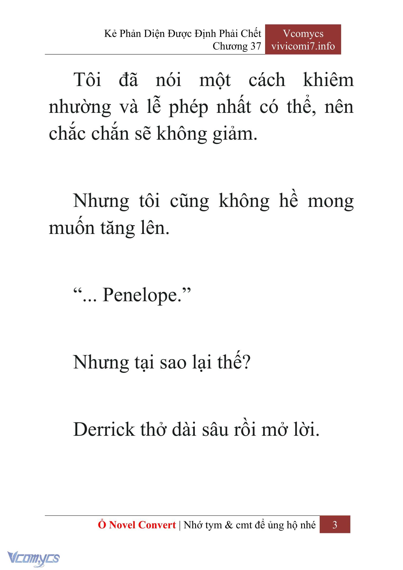 [Novel] Kẻ Phản Diện Được Định Phải Chết Chap 37 - Next Chap 38