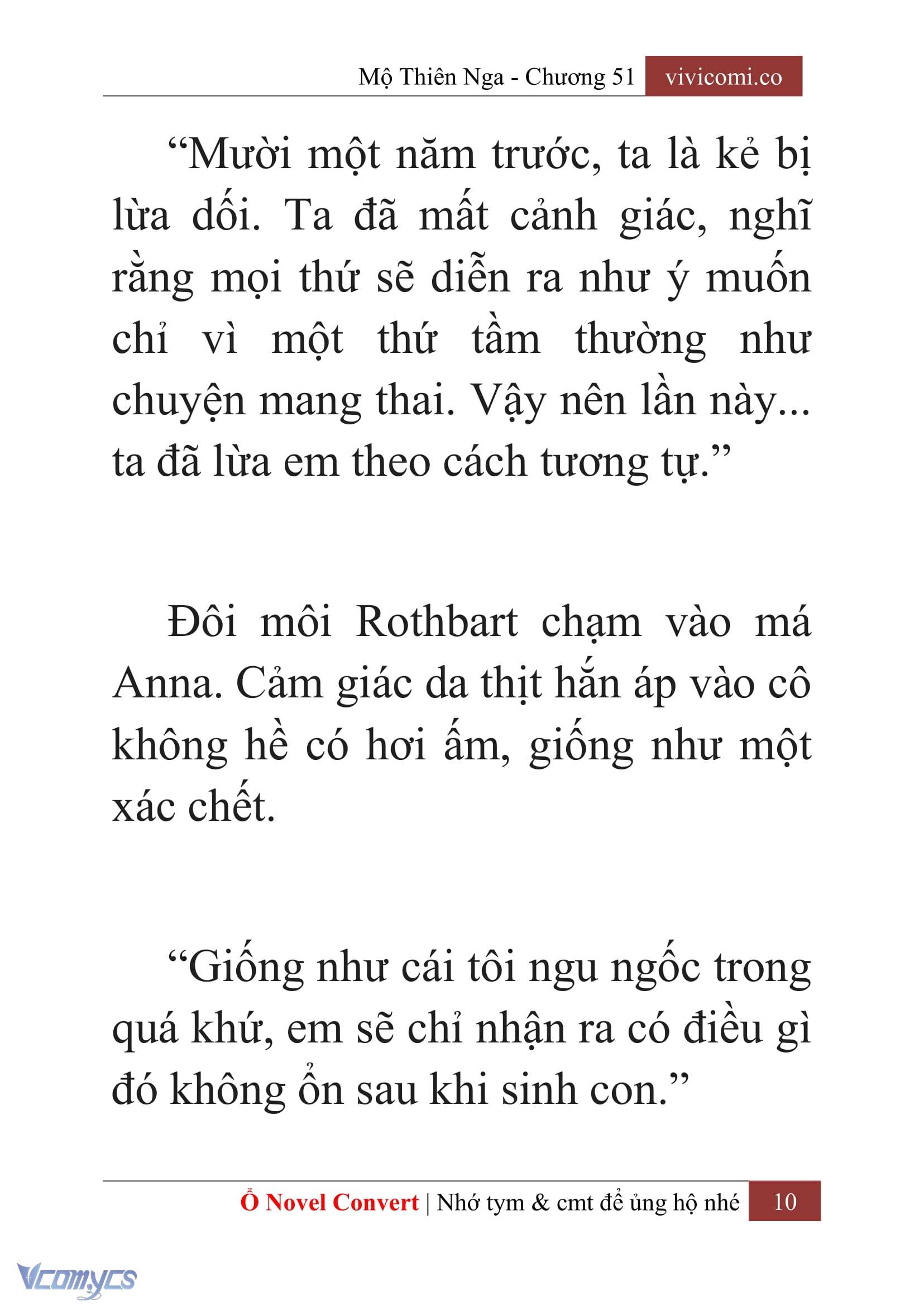 [Novel] Mộ Thiên Nga Chap 51 - Trang 2