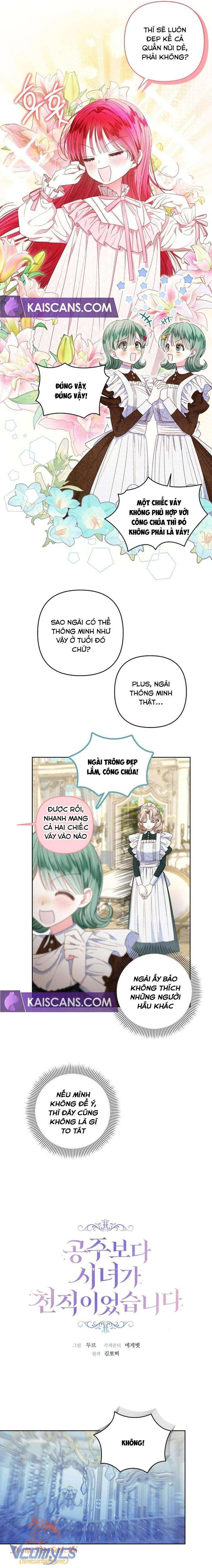 Trở Thành Hầu Gái Còn Hơn Làm Công Chúa Chap 24 - Trang 3
