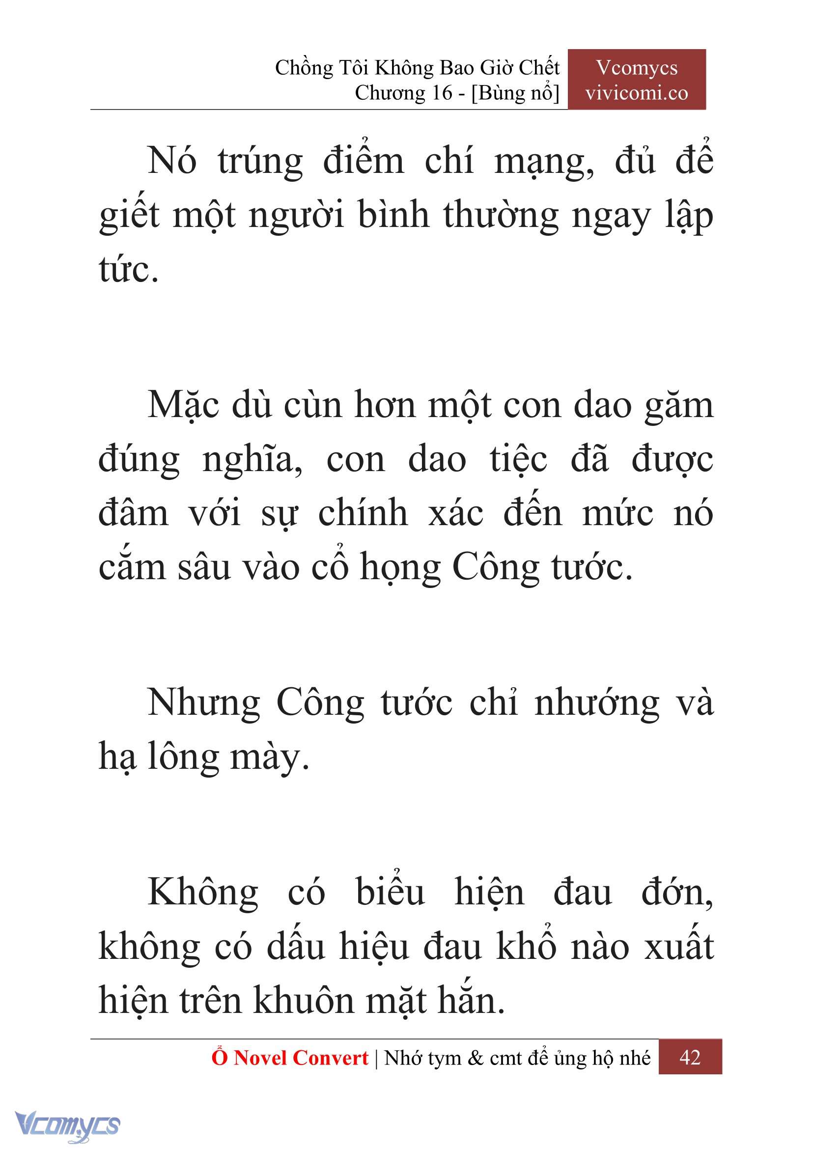 [Novel] Chồng Tôi Không Bao Giờ Chết Chap 16 - Trang 2