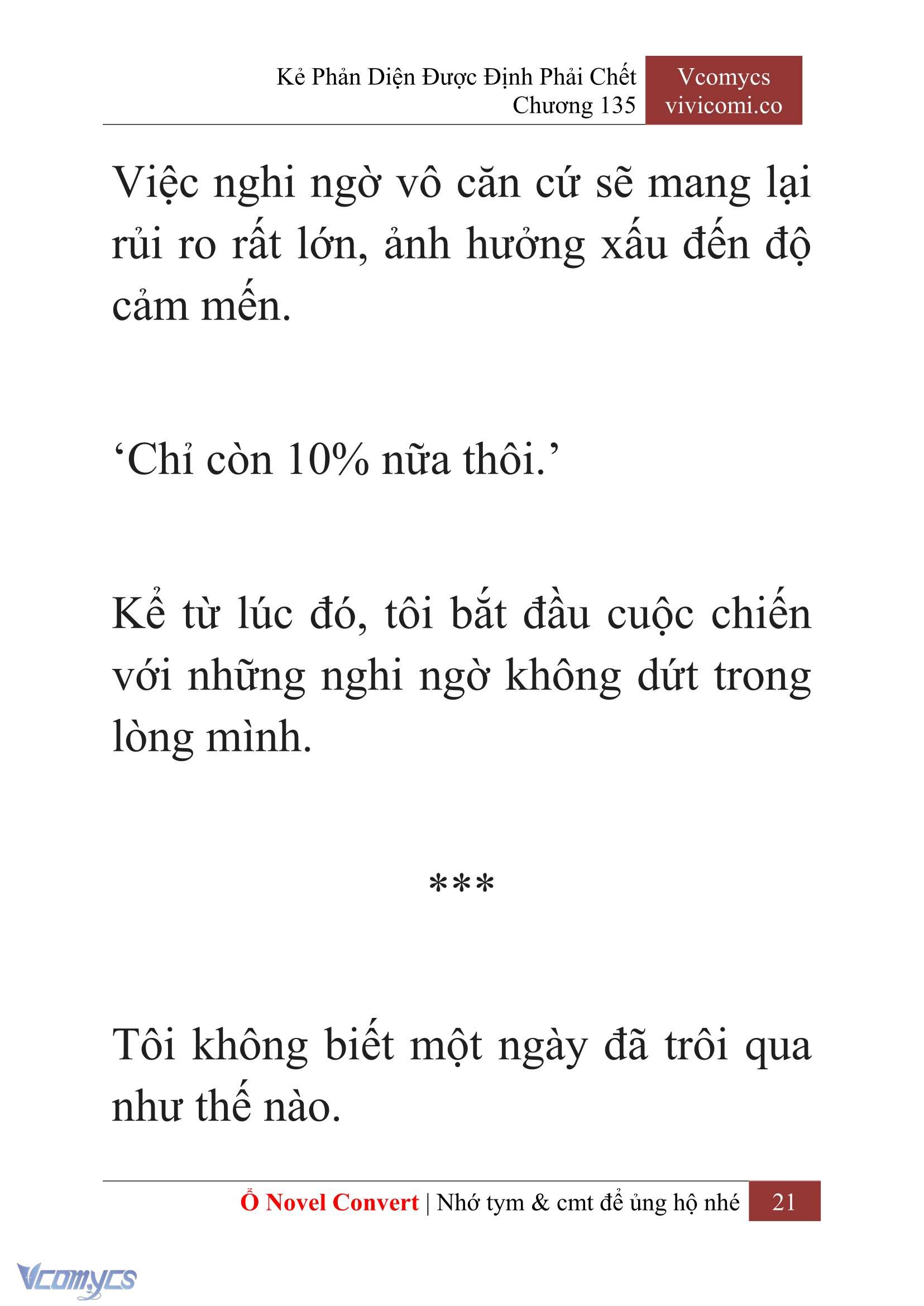 [Novel] Kẻ Phản Diện Được Định Phải Chết Chap 135 - Trang 2
