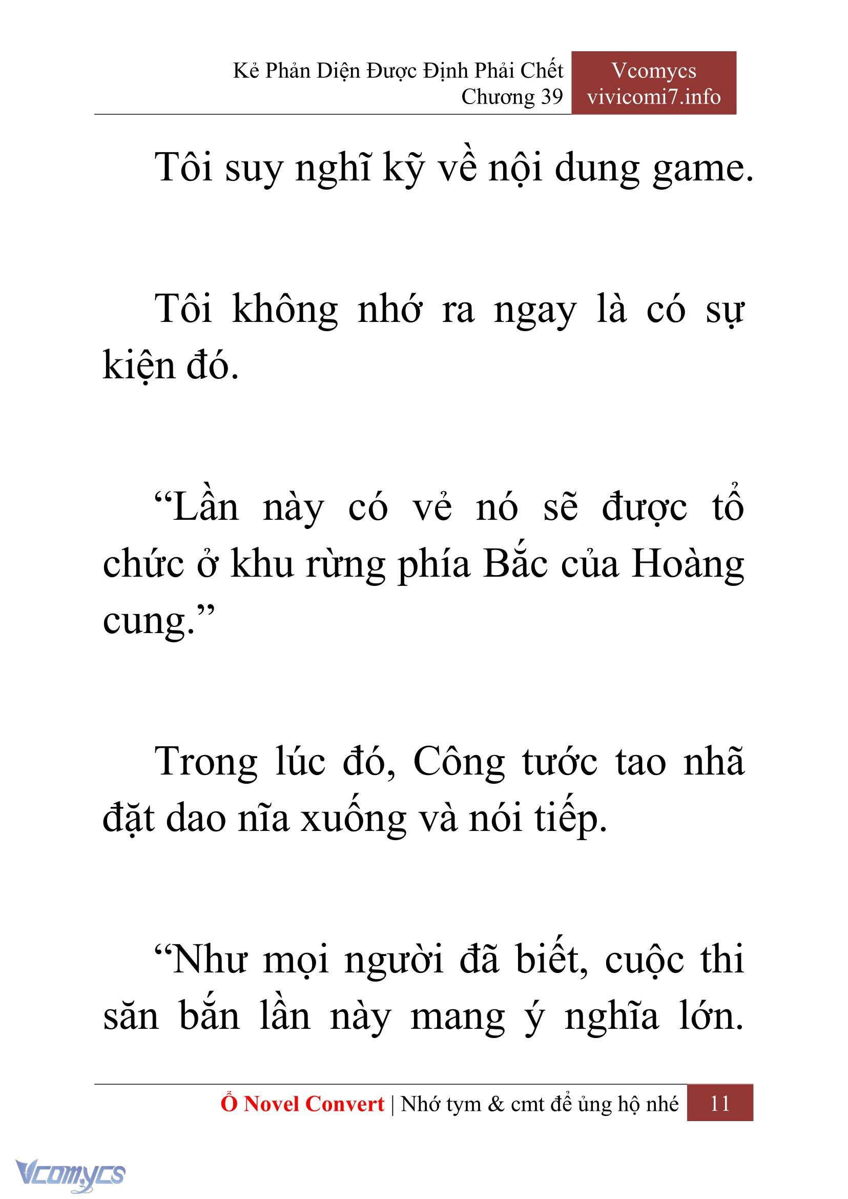 [Novel] Kẻ Phản Diện Được Định Phải Chết Chap 39 - Next Chap 40