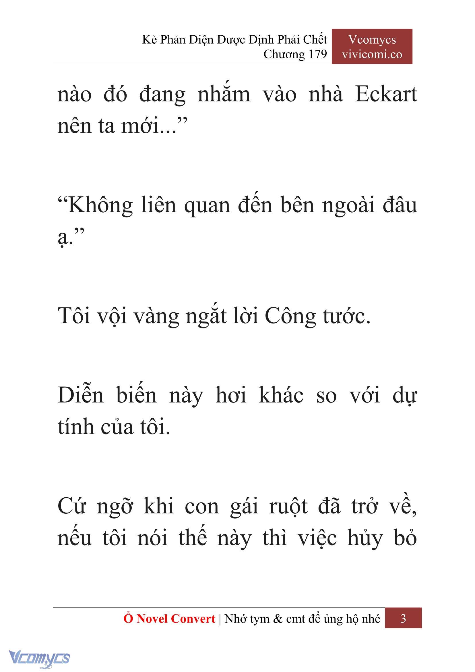 [Novel] Kẻ Phản Diện Được Định Phải Chết Chap 179 - Trang 2