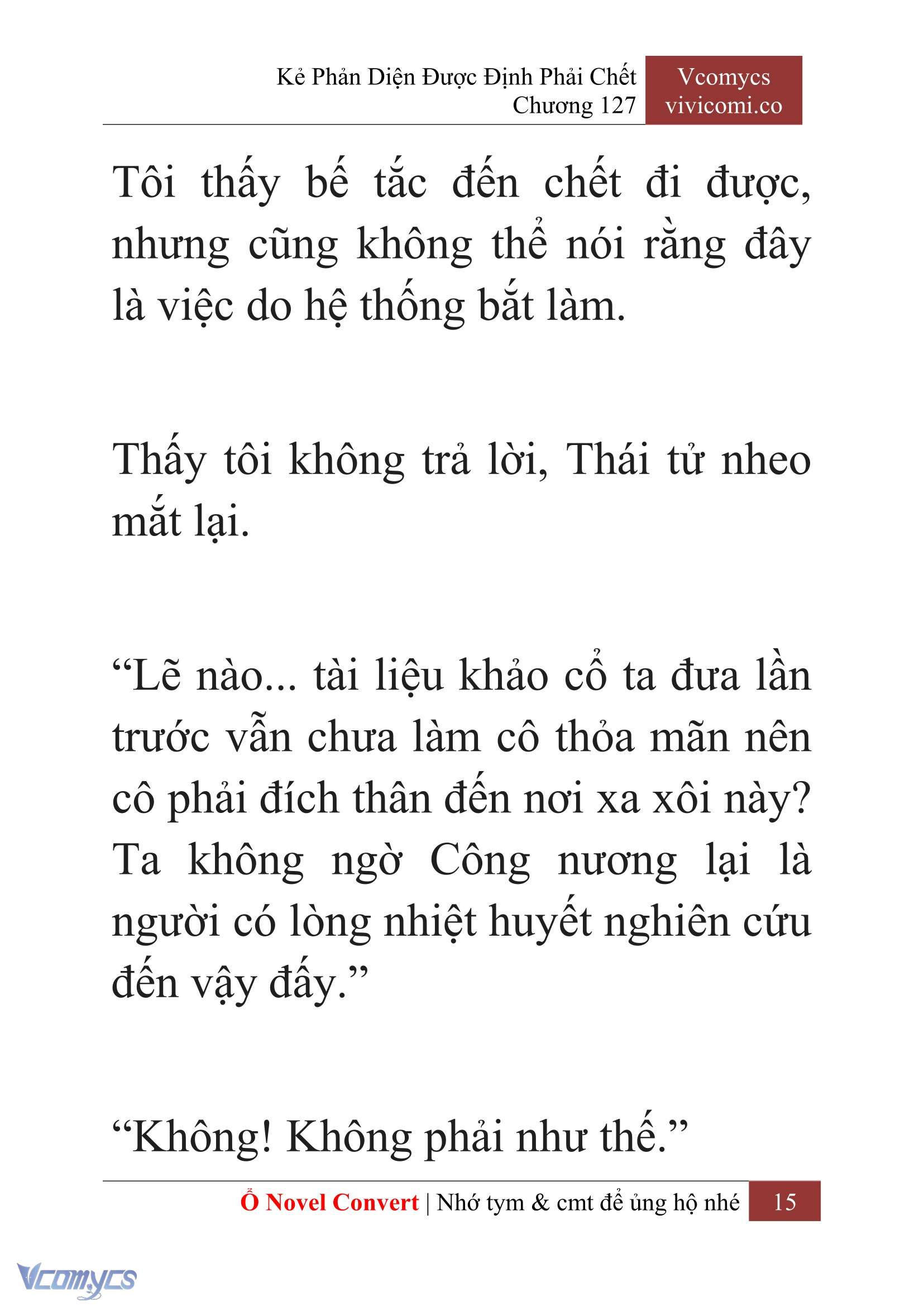 [Novel] Kẻ Phản Diện Được Định Phải Chết Chap 127 - Trang 2