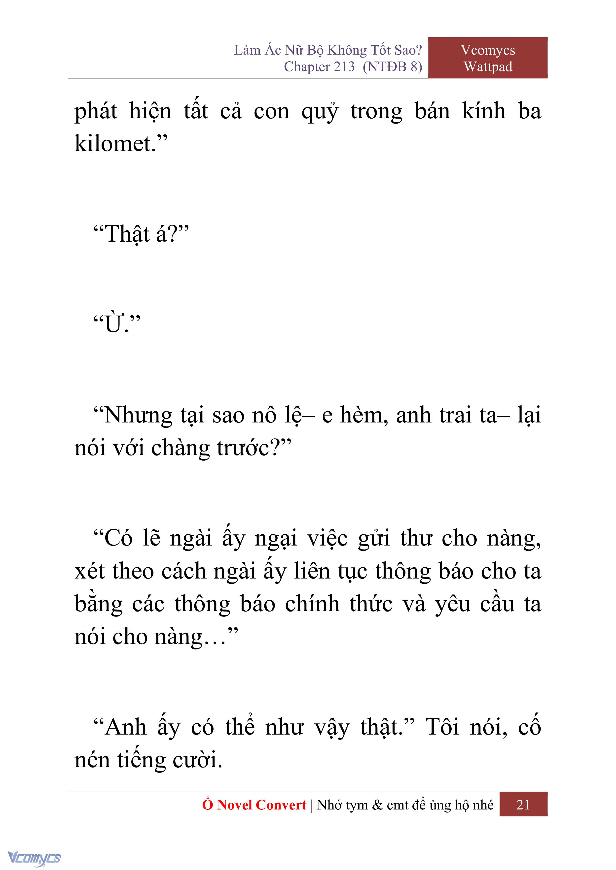 [Novel] Làm Ác Nữ Bộ Không Tốt Sao? Chap 213 - Trang 2