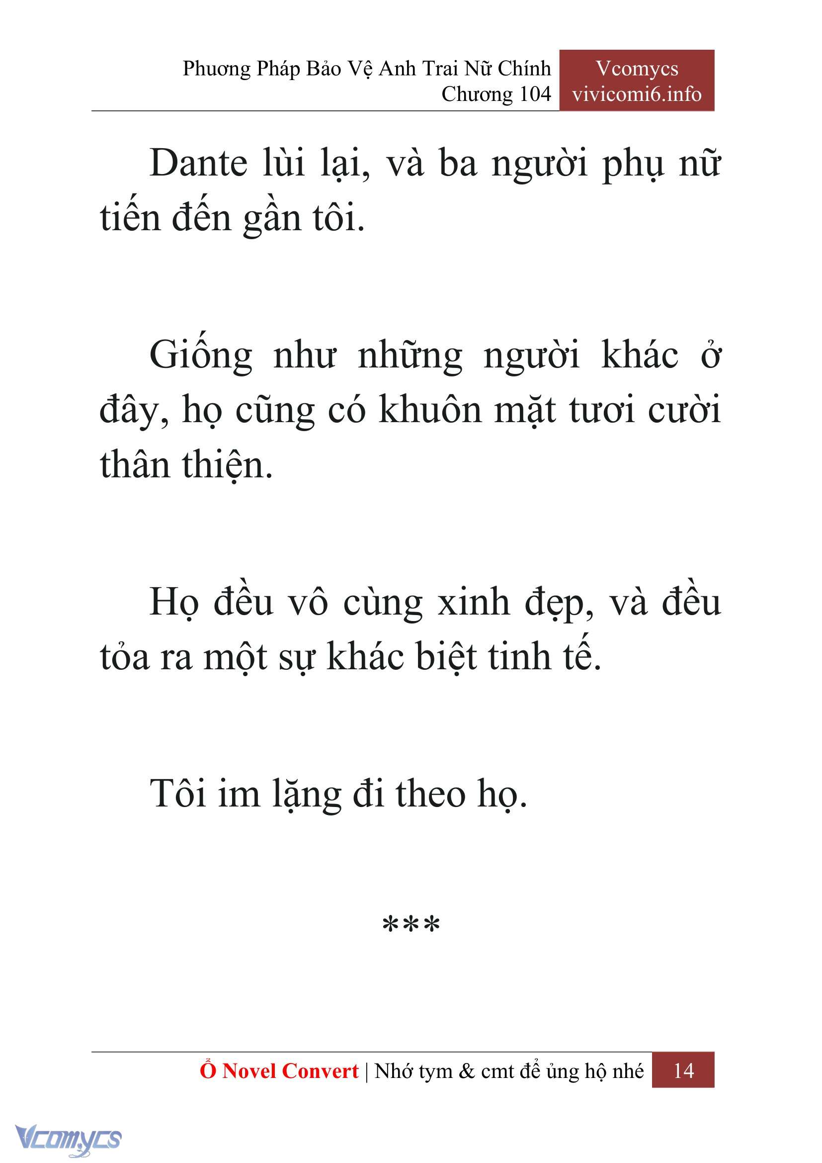 [Novel] Phương Pháp Bảo Vệ Anh Trai Nữ Chính Chap 104 - Next Chap 105