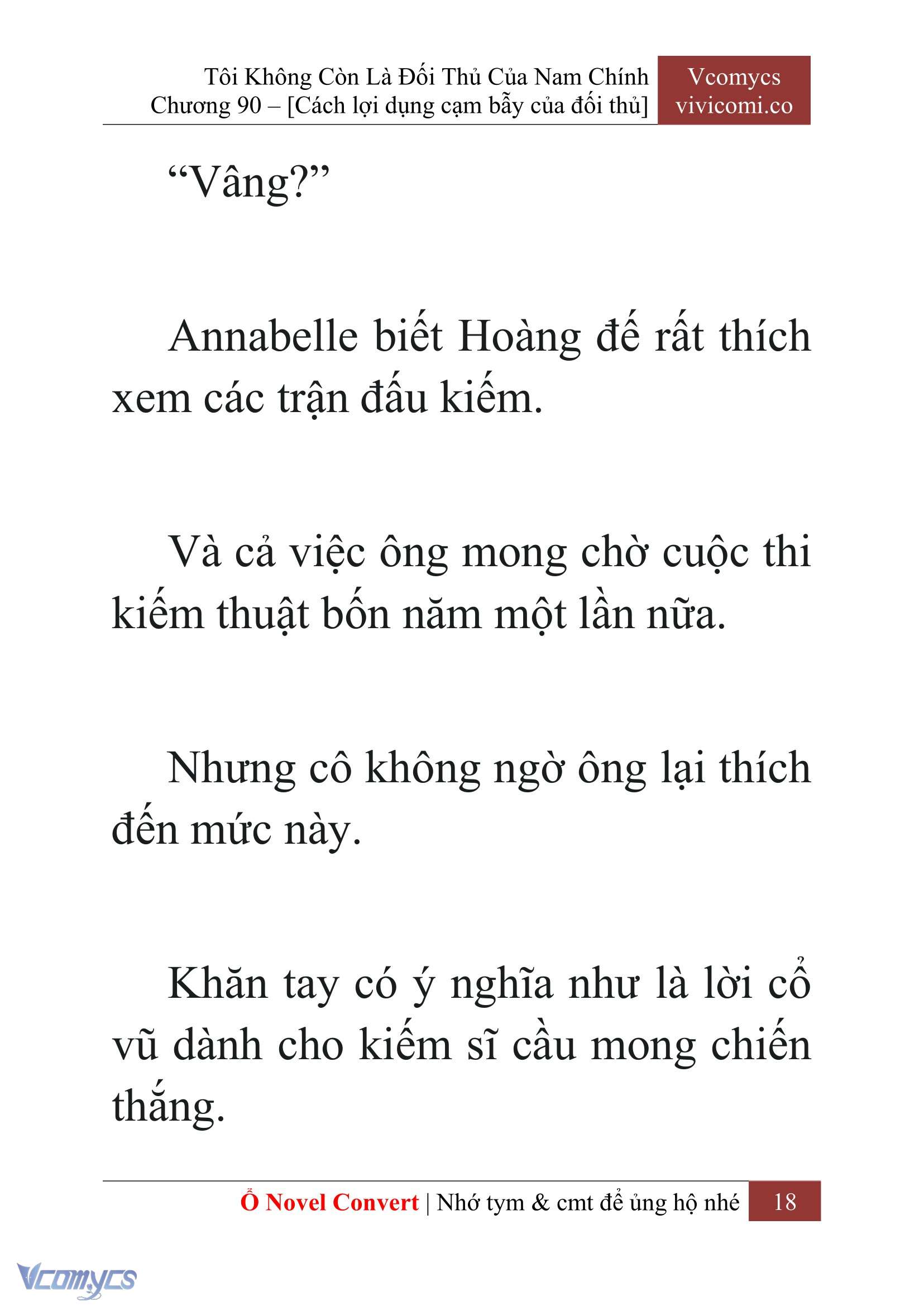 [Novel] Tôi Không Còn Là Đối Thủ Của Nam Chính Chap 90 - Trang 2