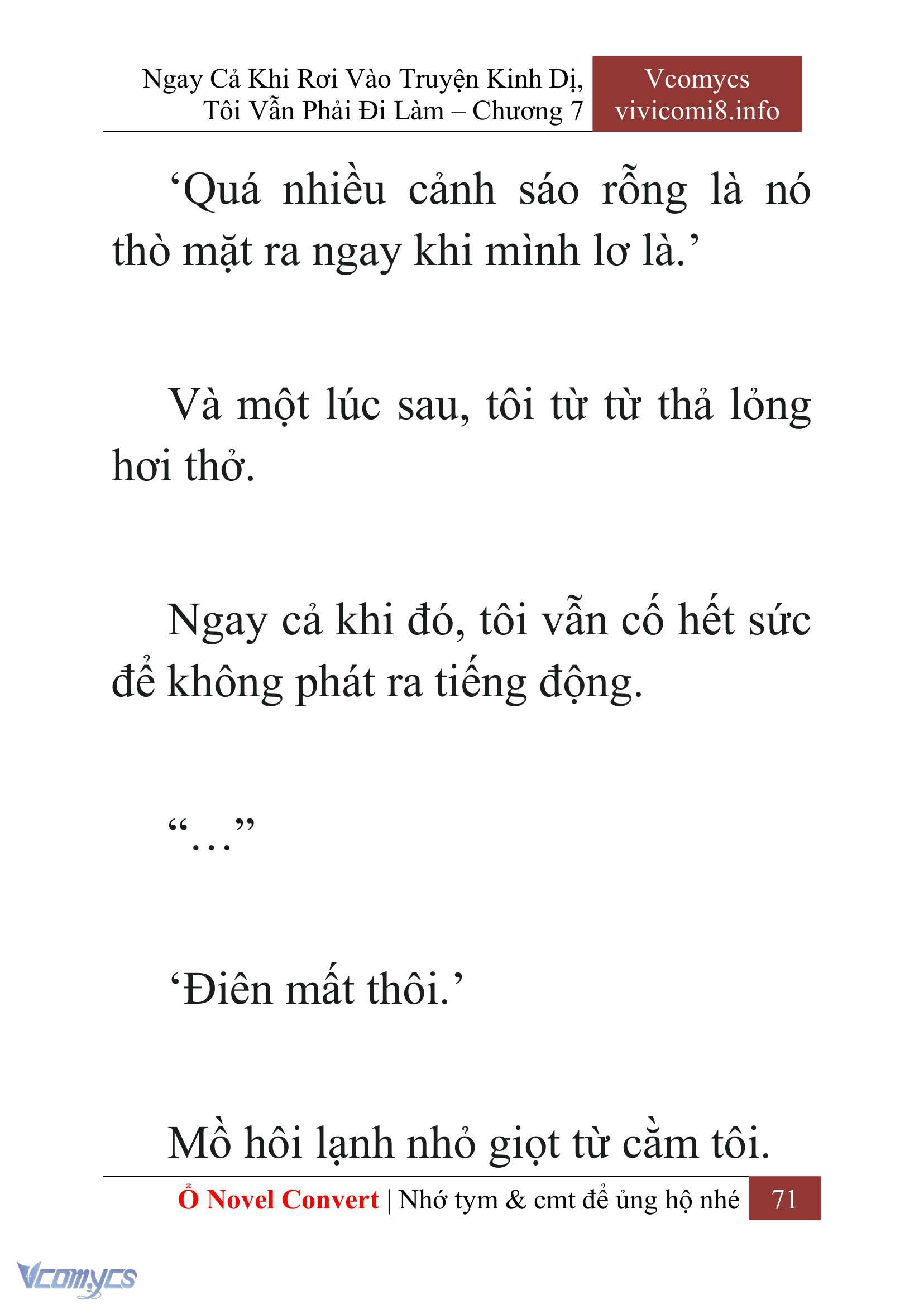 [Novel] Ngay Cả Khi Rơi Vào Truyện Kinh Dị, Tôi Vẫn Phải Đi Làm Chap 7 - Trang 2