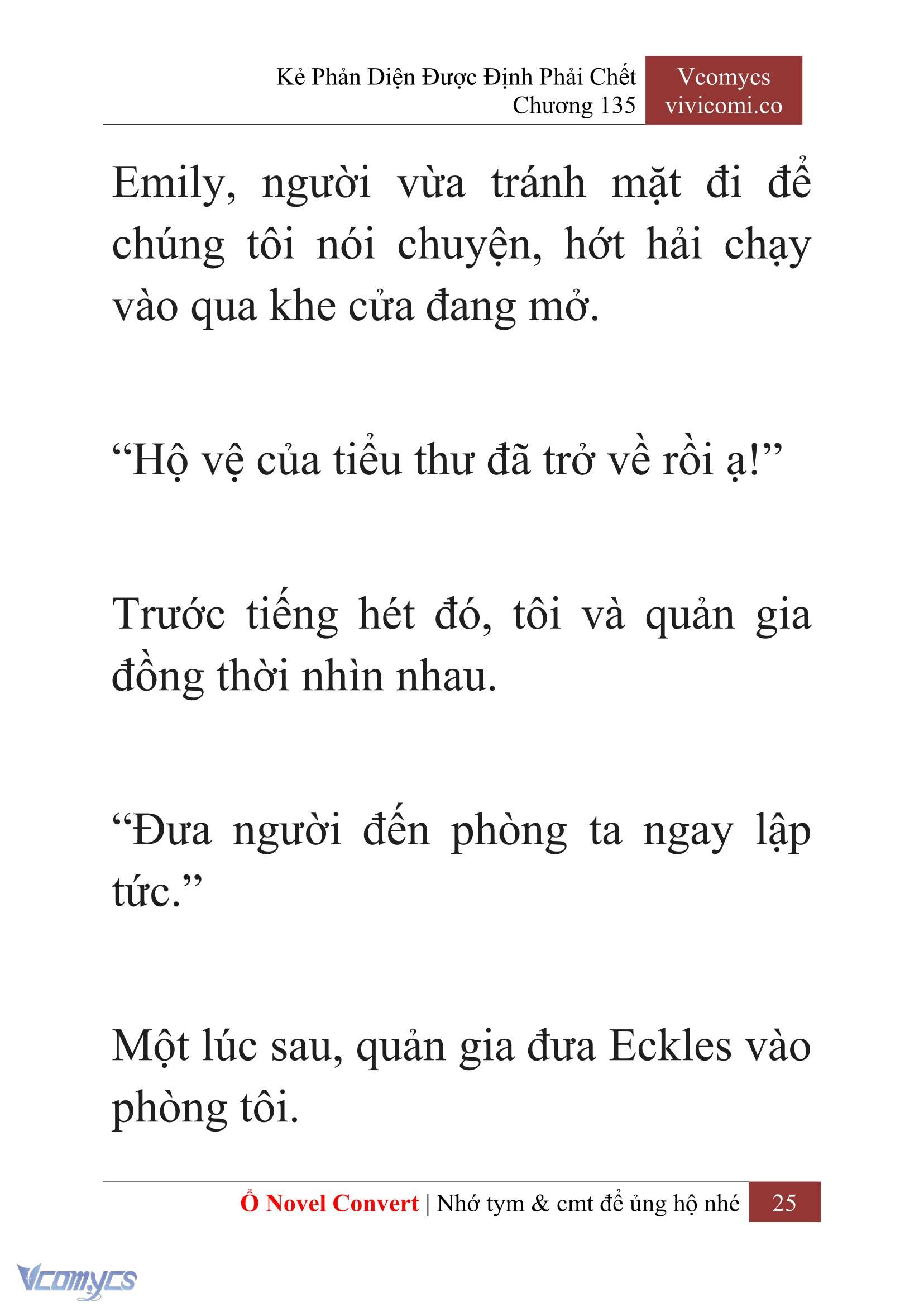 [Novel] Kẻ Phản Diện Được Định Phải Chết Chap 135 - Trang 2