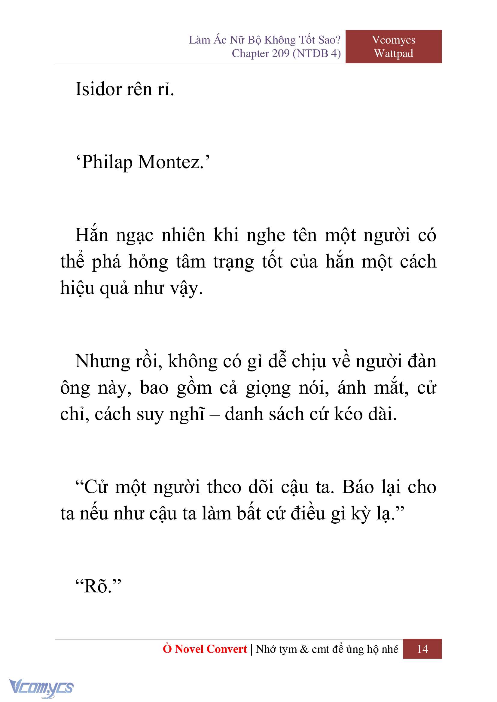 [Novel] Làm Ác Nữ Bộ Không Tốt Sao? Chap 209 - Trang 2