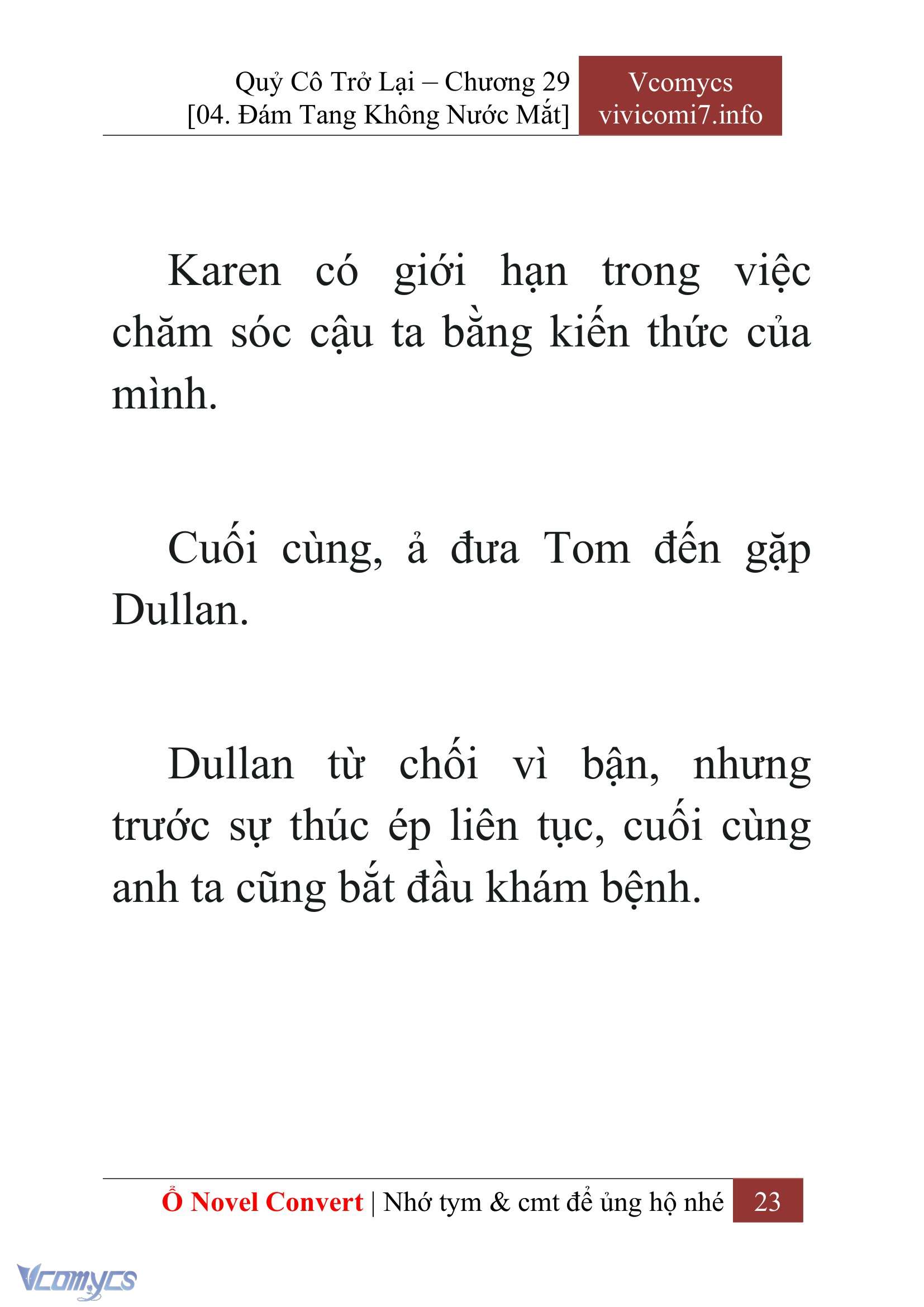 [Novel] Quý Cô Trở Lại Chap 29 - Trang 2