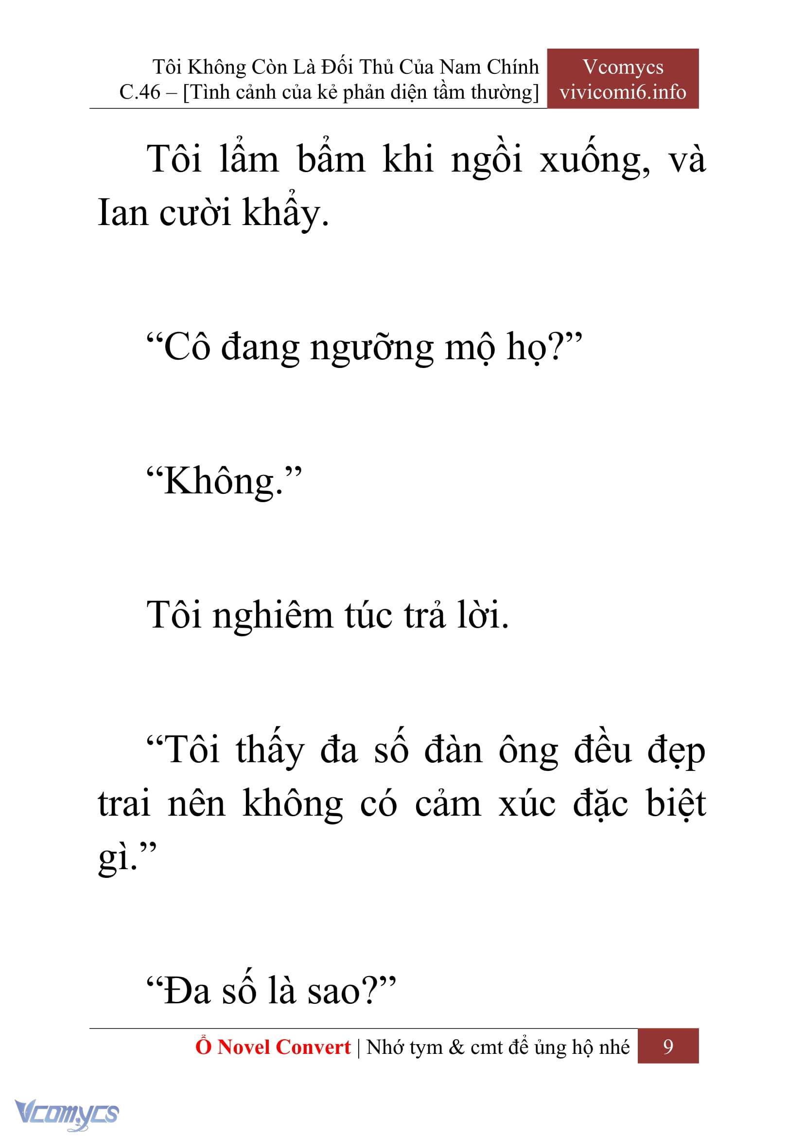 [Novel] Tôi Không Còn Là Đối Thủ Của Nam Chính Chap 46 - Trang 2