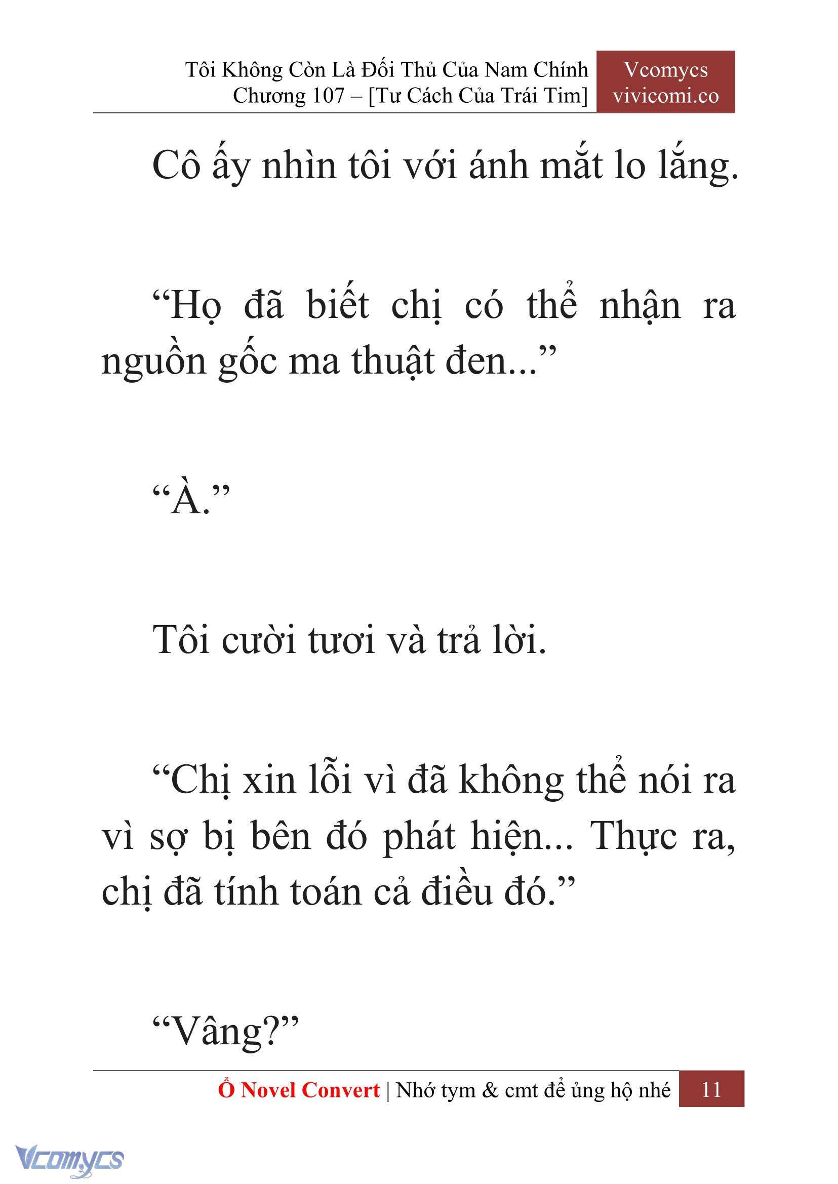 [Novel] Tôi Không Còn Là Đối Thủ Của Nam Chính Chap 107 - Trang 2