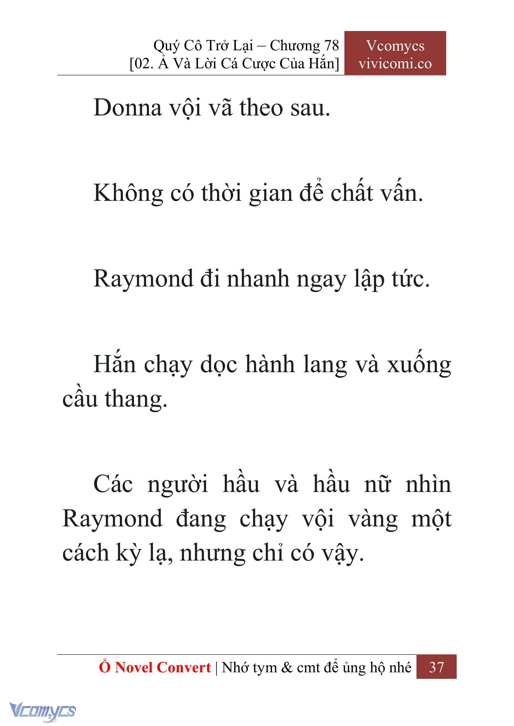 [Novel] Quý Cô Trở Lại Chap 78 - Trang 2