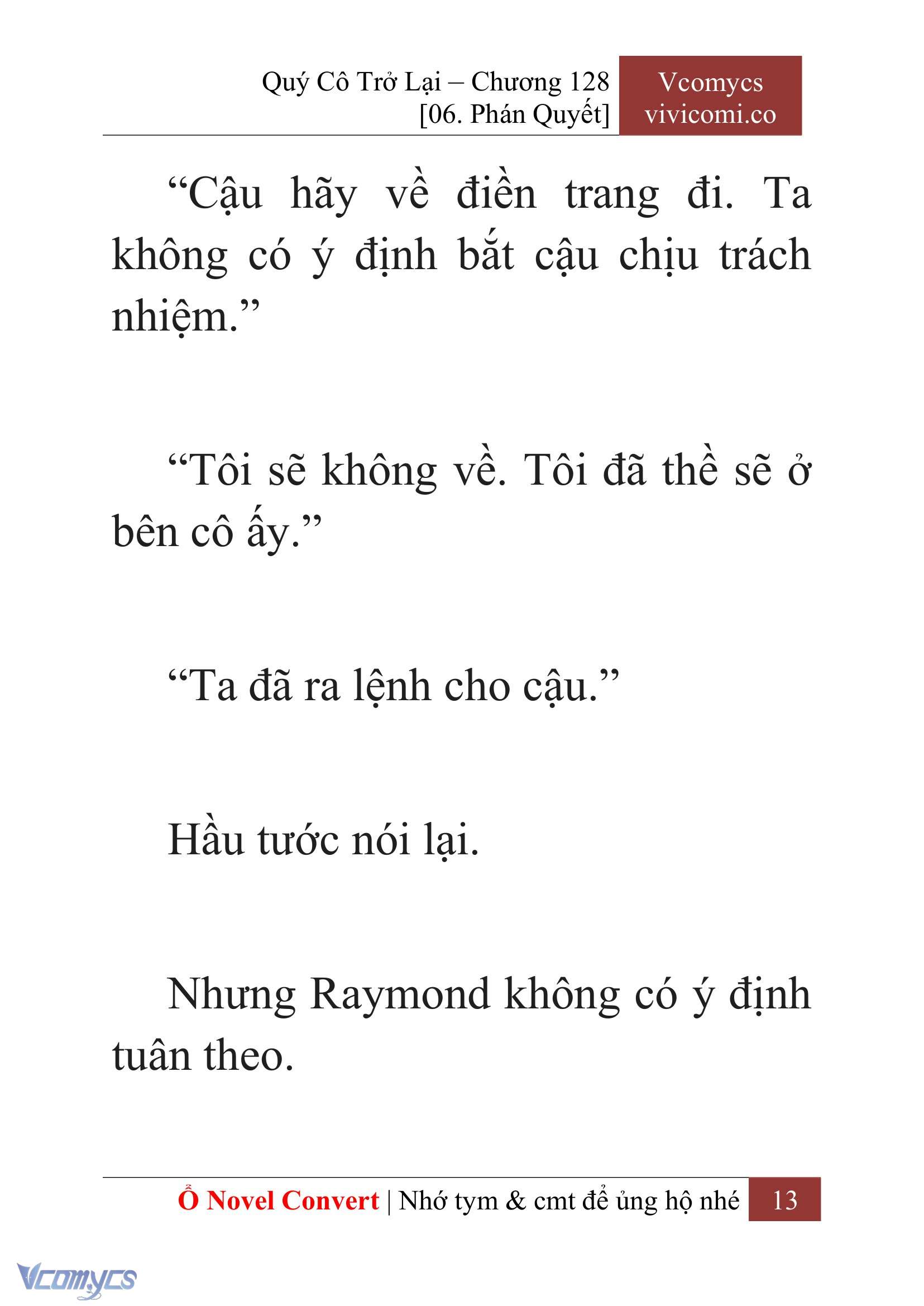 [Novel] Quý Cô Trở Lại Chap 128 - Trang 2