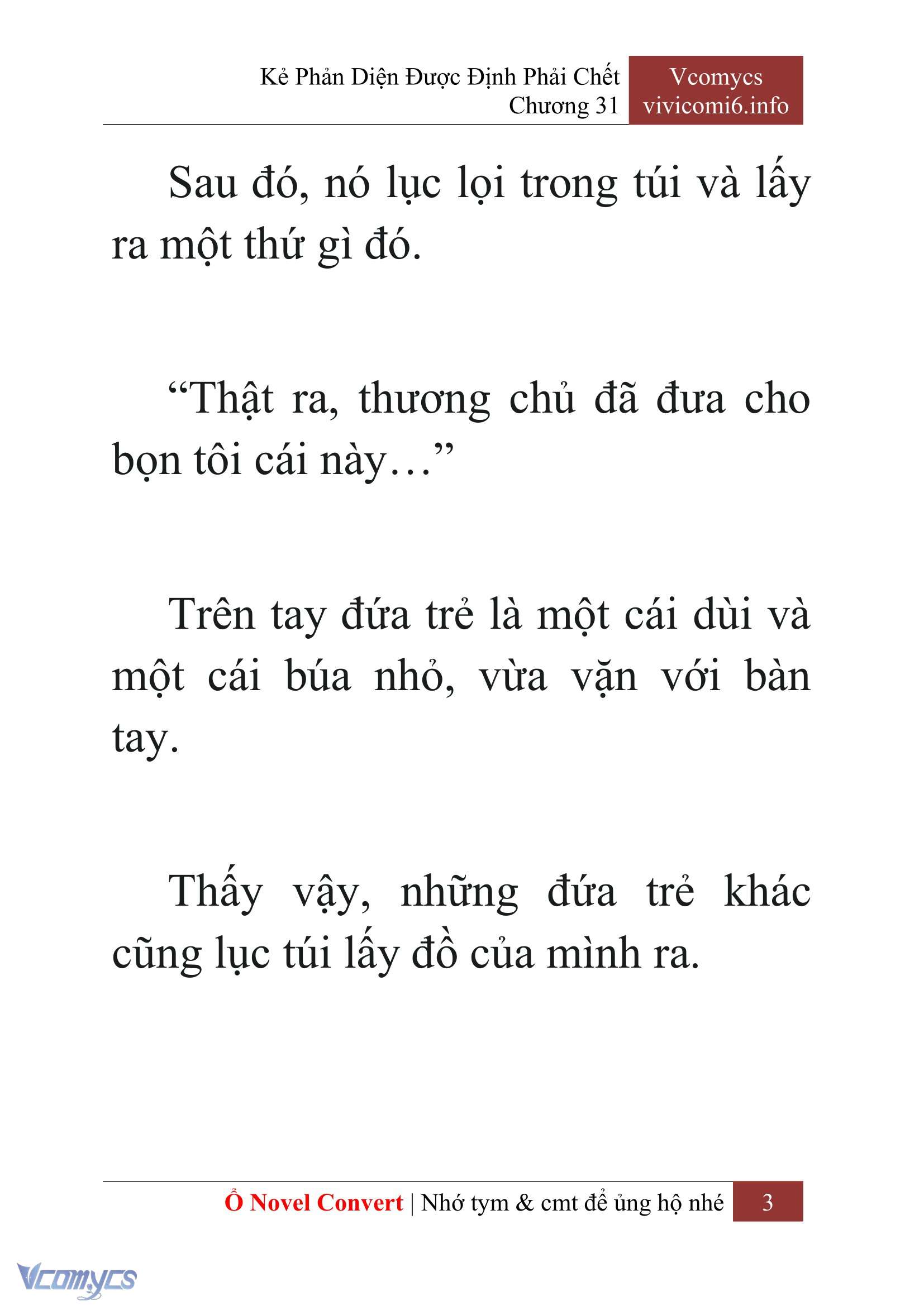 [Novel] Kẻ Phản Diện Được Định Phải Chết Chap 31 - Next Chap 32