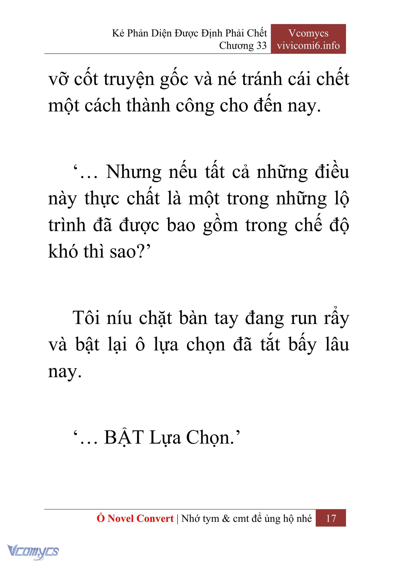 [Novel] Kẻ Phản Diện Được Định Phải Chết Chap 33 - Trang 2