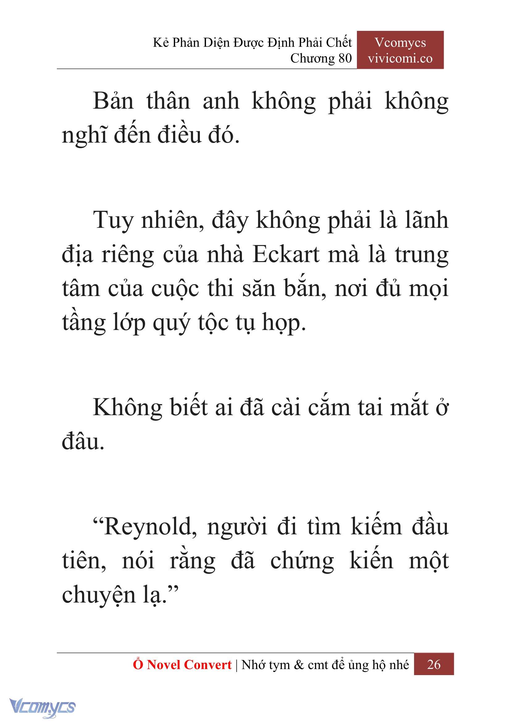 [Novel] Kẻ Phản Diện Được Định Phải Chết Chap 80 - Trang 2