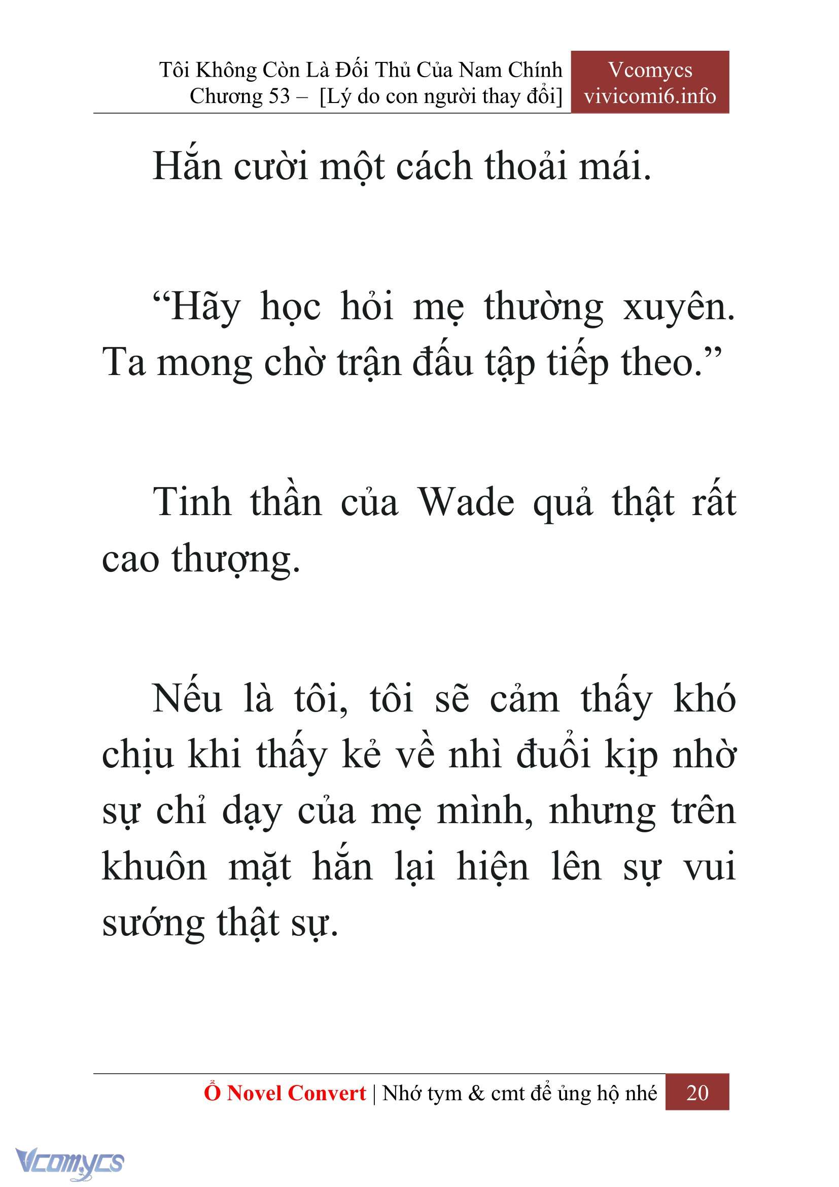 [Novel] Tôi Không Còn Là Đối Thủ Của Nam Chính Chap 53 - Trang 2