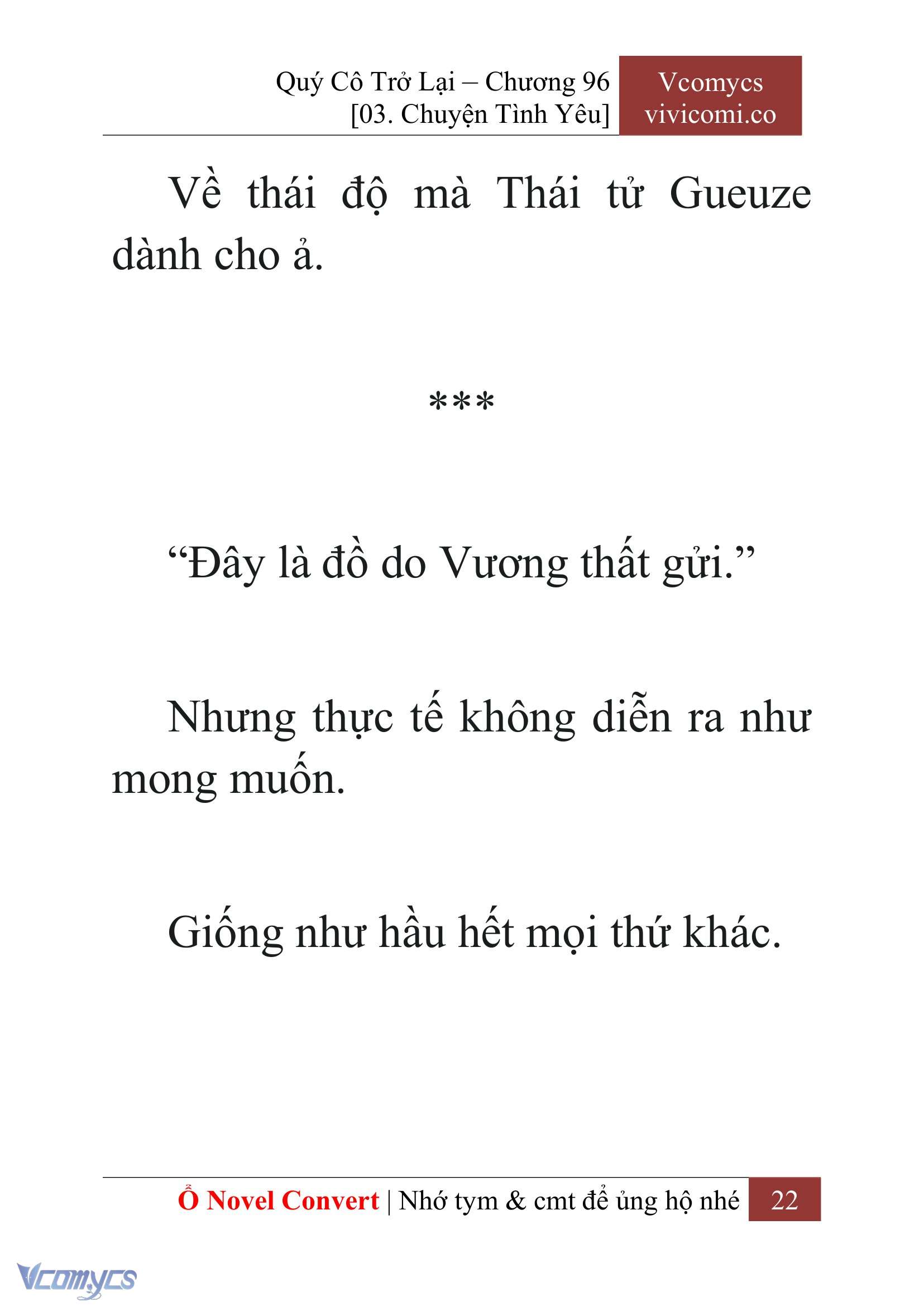 [Novel] Quý Cô Trở Lại Chap 96 - Trang 2