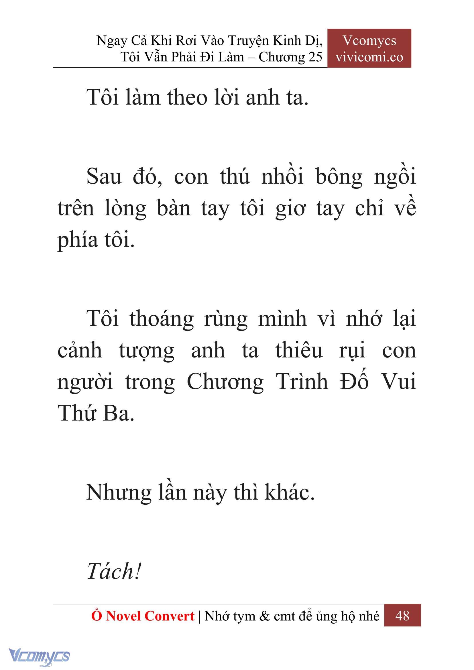 [Novel] Ngay Cả Khi Rơi Vào Truyện Kinh Dị, Tôi Vẫn Phải Đi Làm Chap 25 - Trang 2
