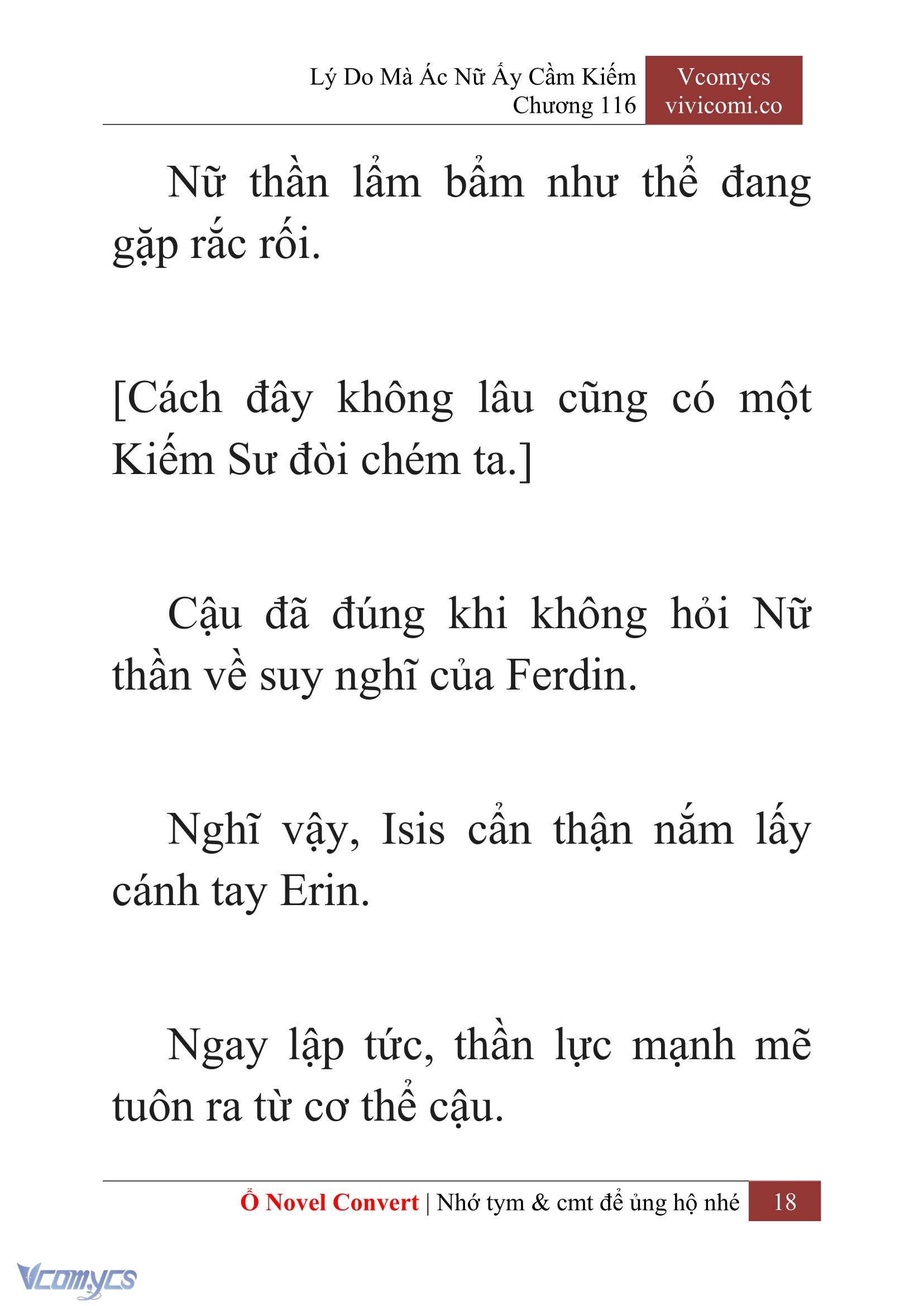 [Novel] Lý Do Mà Ác Nữ Ấy Cầm Kiếm Chap 116 - Next Chap 117