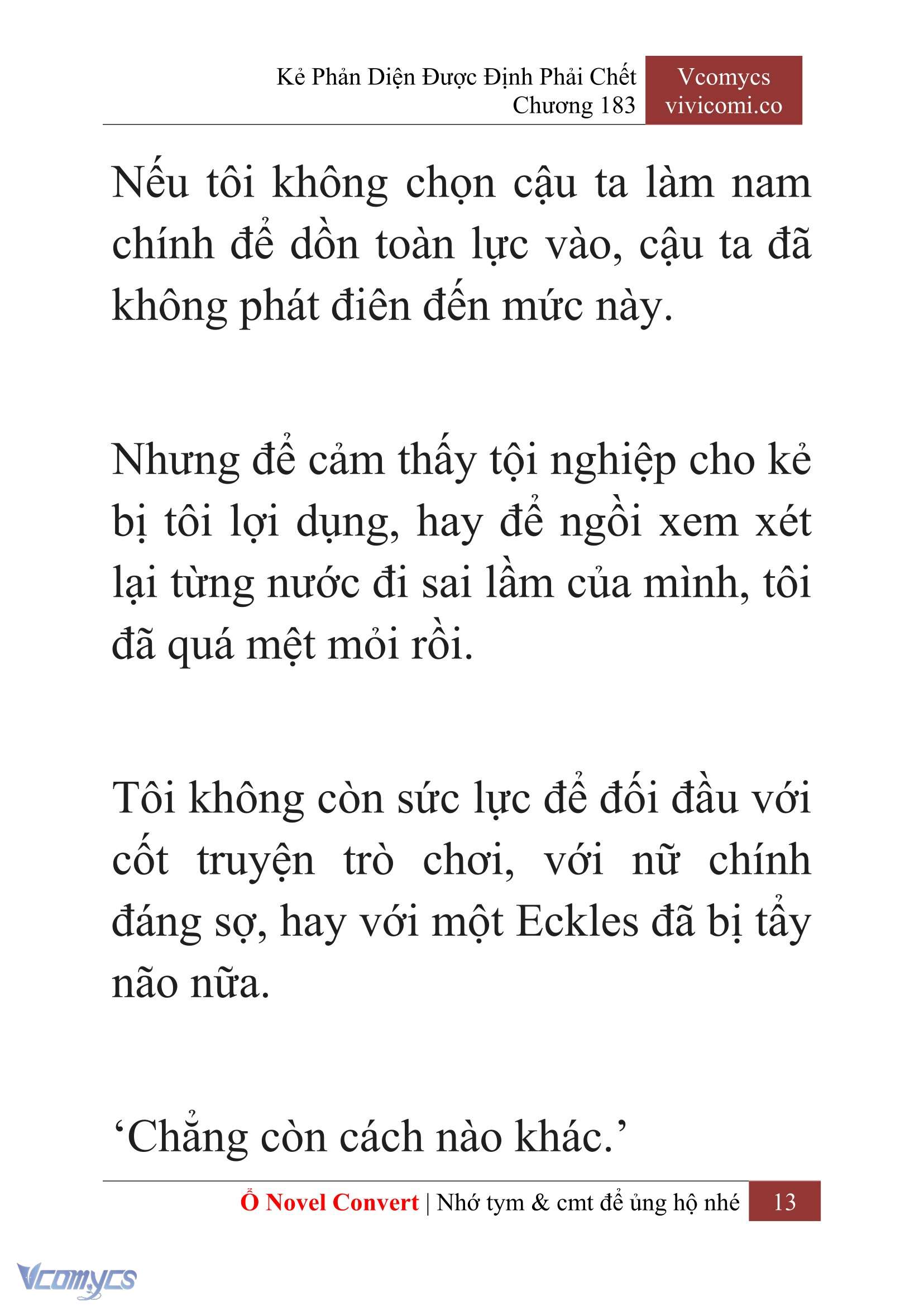 [Novel] Kẻ Phản Diện Được Định Phải Chết Chap 183 - Trang 2