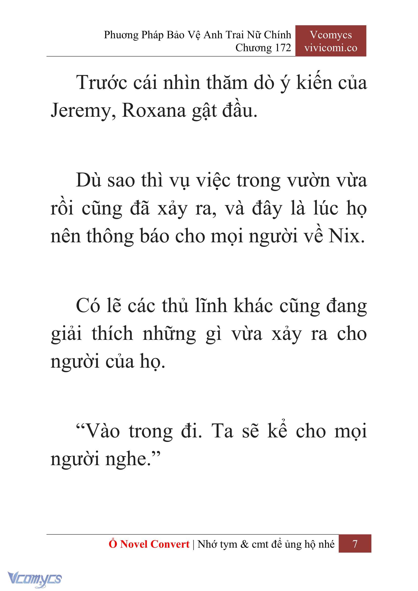 [Novel] Phương Pháp Bảo Vệ Anh Trai Nữ Chính Chap 172 - Trang 2