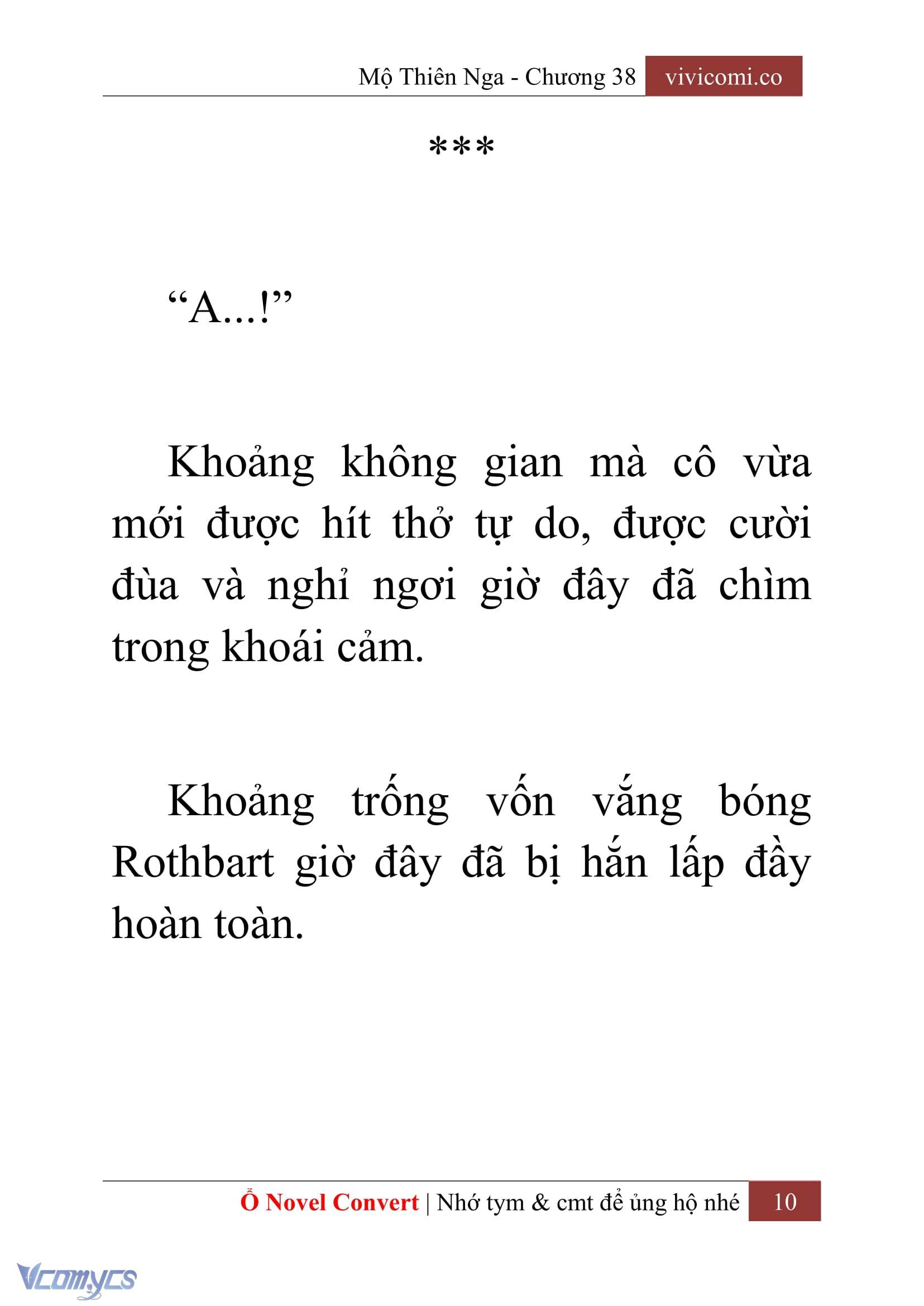 [Novel] Mộ Thiên Nga Chap 38 - Next Chap 39